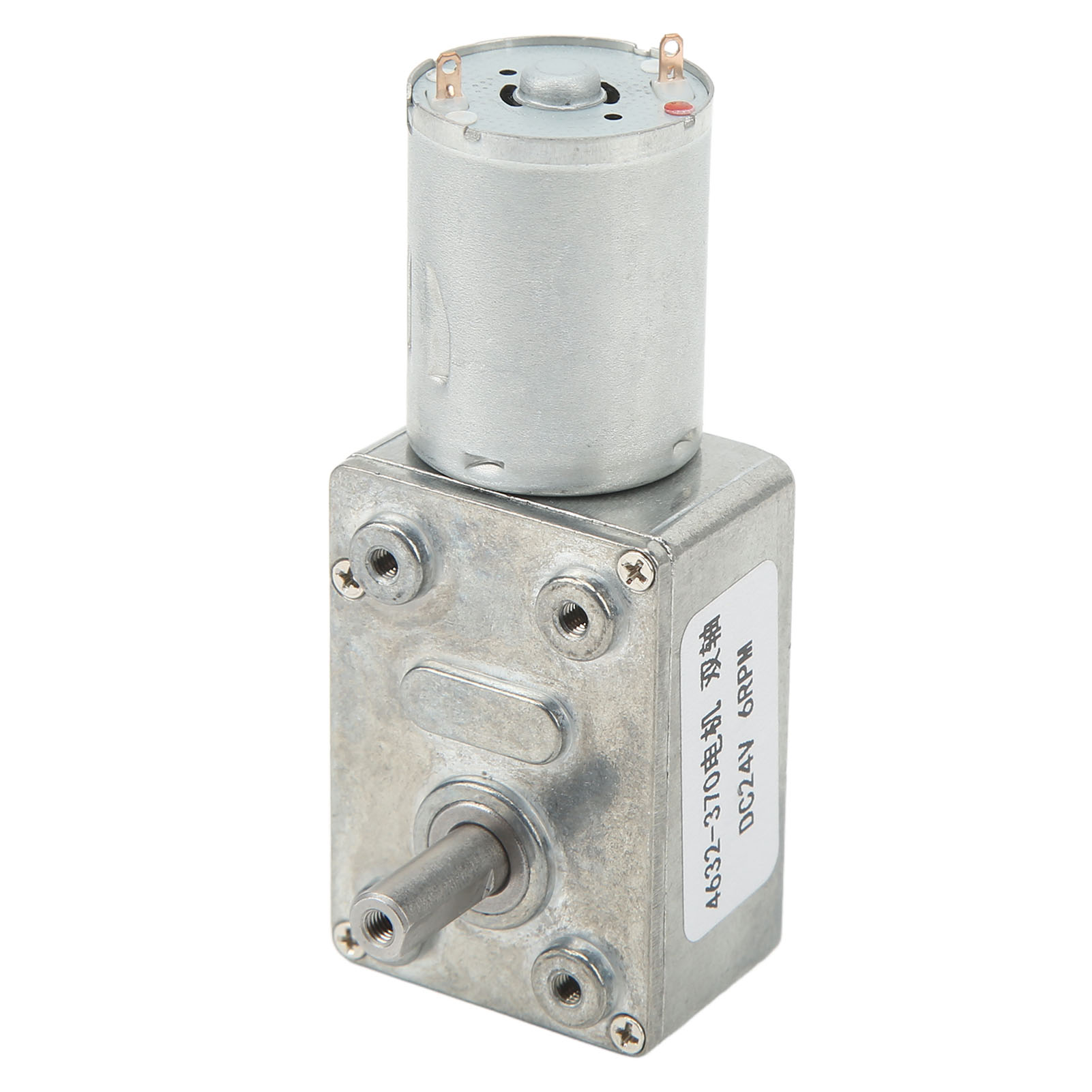 Dc24v Doppelwellen-schneckengetriebemotor 4632‑370 Hochpräziser Drehzahluntersetzungsmotor Für Türöffner 6 U/min
