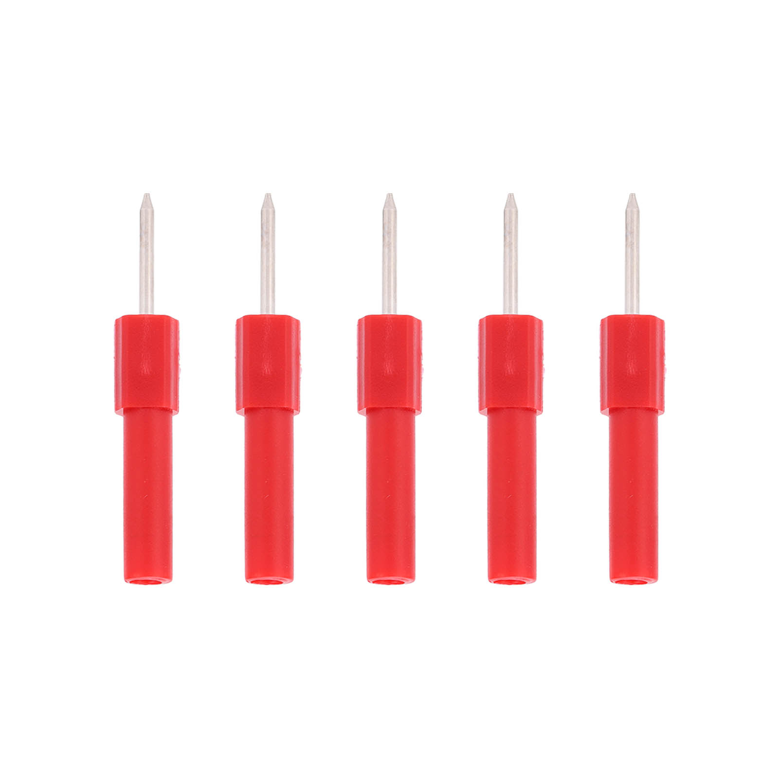 5-teiliges Set Isolationsprüfspitzen Mit 4-mm-bananenstecker Für Multimeter (rot)