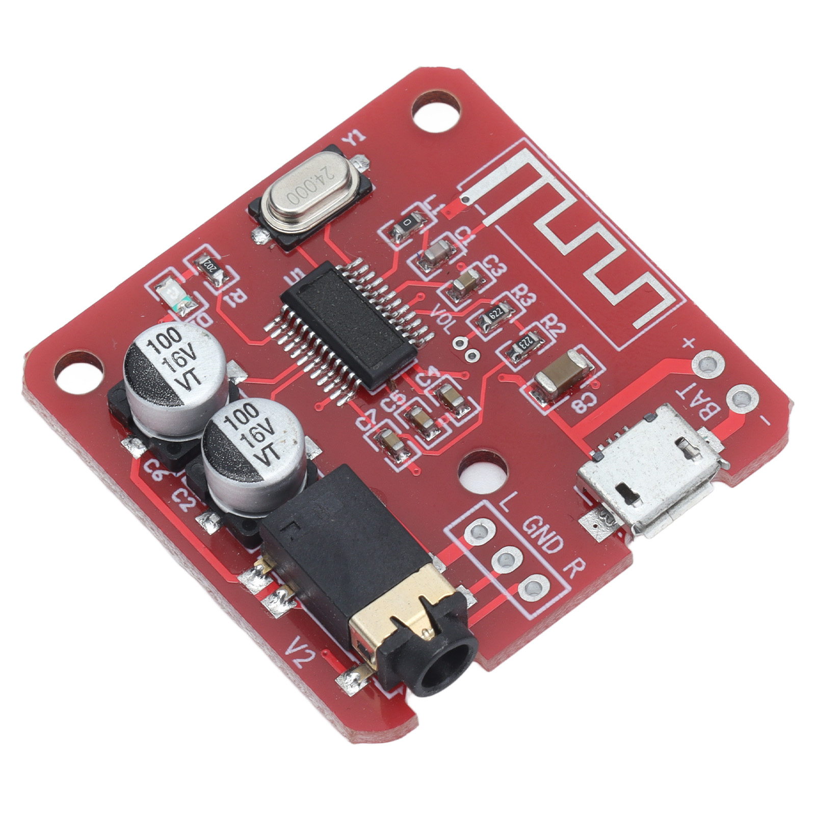 Bluetooth-audioempfängerplatine 5.0 Hd Audio Mp3 Lossless Decoder Drahtlose Übertragung Xh‑a250