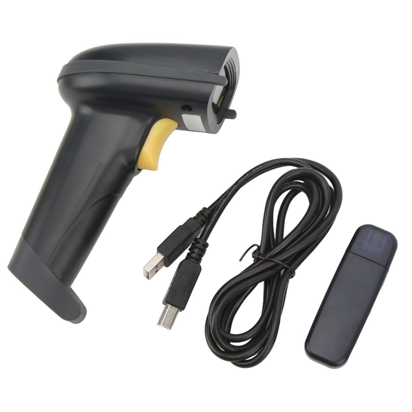 Kabelloser Handheld-barcodescanner Mit 1500-mah-akku Und Usb-empfänger, 1d-automatik-barcodeleser, 433 Mhz, 5 V Dc
