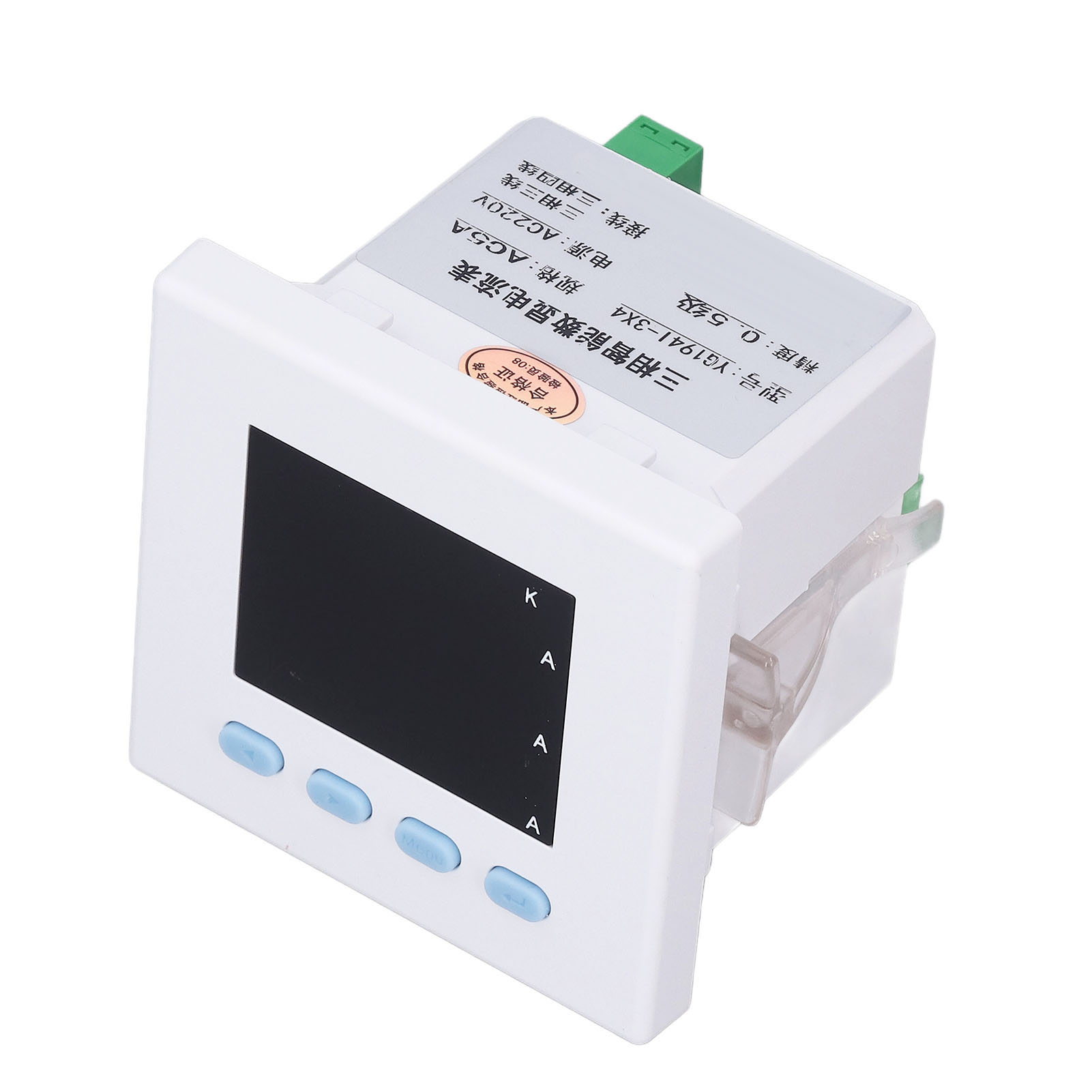 Digitaler 3-phasen-stromzähler Mit Intelligentem, Flammhemmendem Abs-gehäuse Und Amperemeter Für Die Verteilungsautomation, 220 V Ac