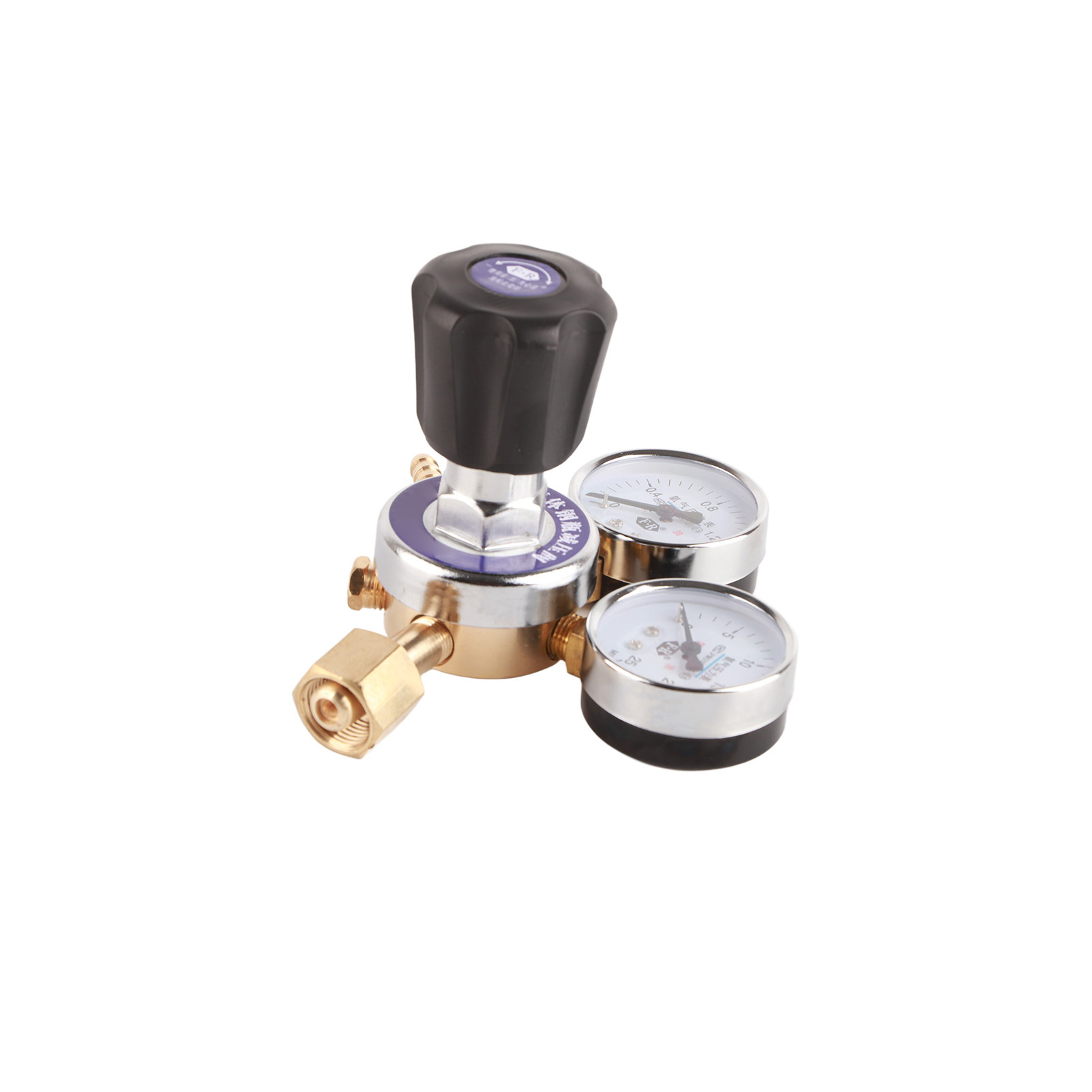 Sauerstoffdruckregler Mit Manometer, 15 Mpa Eingang, 1 Mpa Ausgang, G5/8-einlass, 8 Mm Außendurchmesser-auslass, Messing-sauerstoffdruckminderungsventil