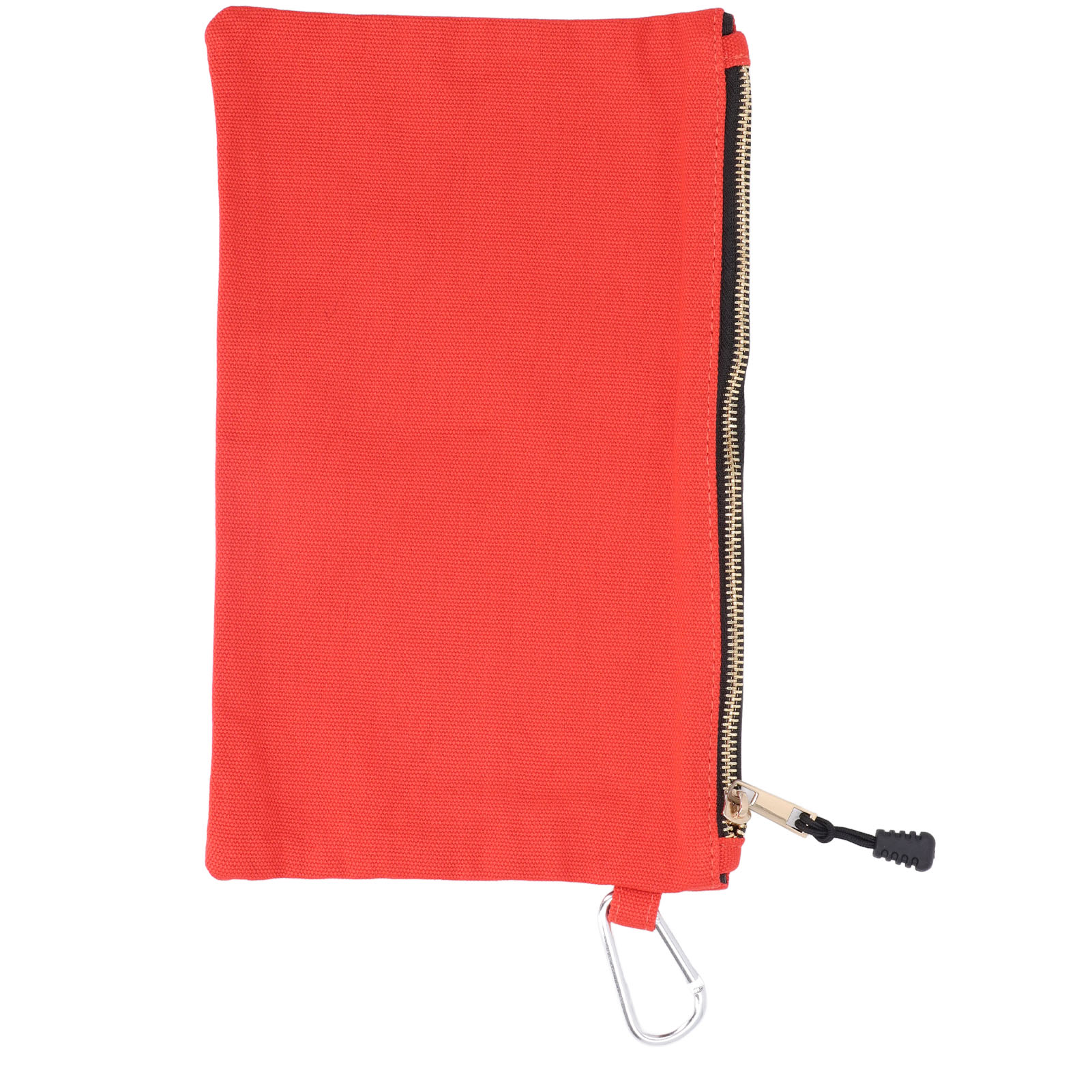 Mehrzweck-werkzeugtasche Aus Canvas, Wasserdicht, Tragbar, Mit Reißverschluss Und Karabinerhaken Zur Aufbewahrung, Orange
