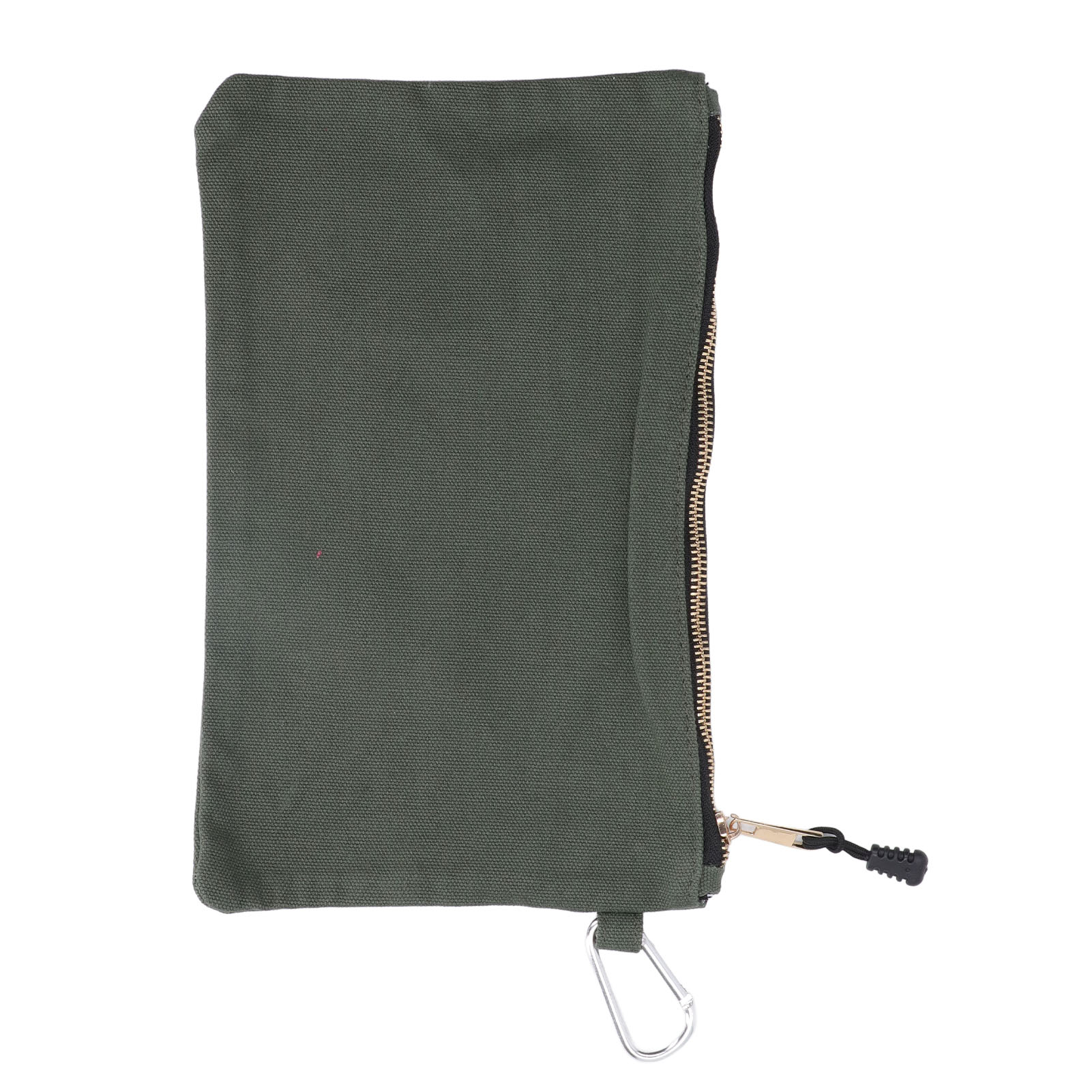 Mehrzweck-werkzeugtasche Aus Canvas, Wasserdicht, Tragbar, Mit Reißverschluss Und Karabinerhaken Zur Aufbewahrung, Olivgrün