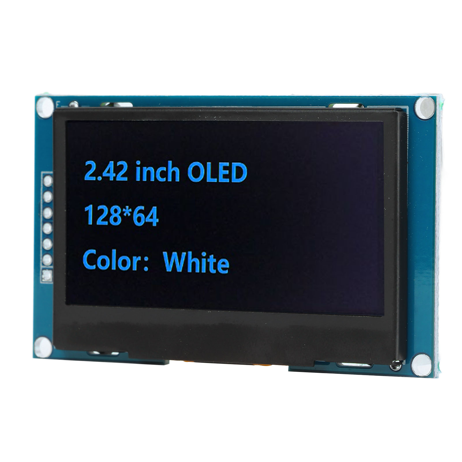 2,42-zoll-displaymodul Mit Organischer Leuchtdiode (oled), Spi-schnittstelle, Ssd1309-treiber-ic Für Diy-projekte (mra091c, Blau)