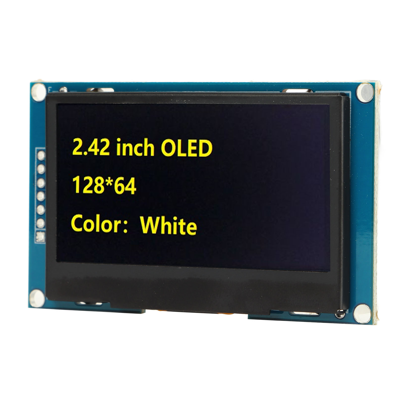 2,42-zoll-displaymodul Mit Organischer Leuchtdiode (oled), Spi-schnittstelle, Ssd1309-treiber-ic Für Diy-projekte (mra091b, Gelb)
