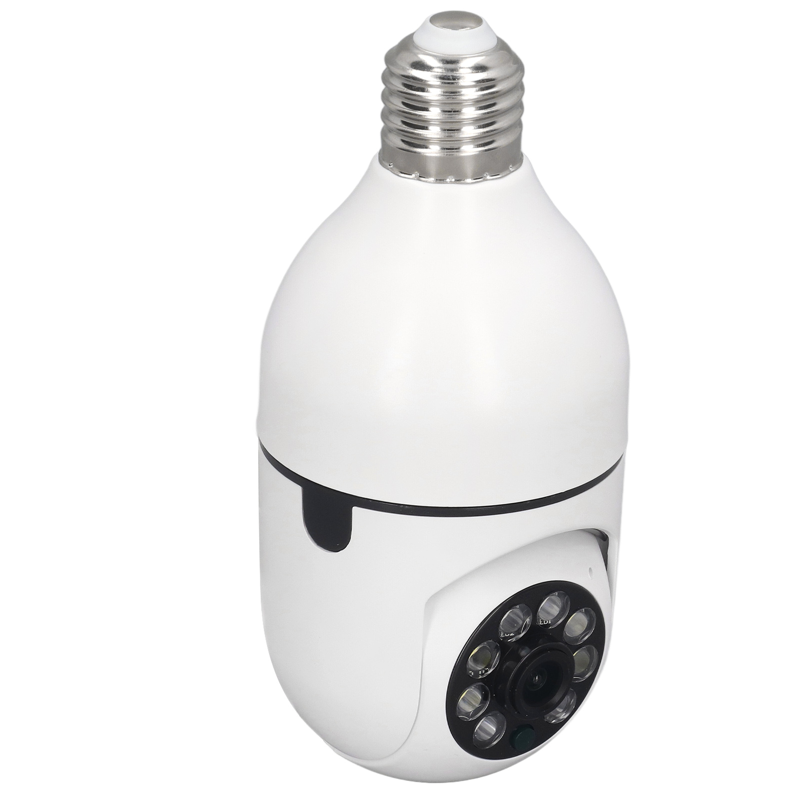 Glühbirnenkamera, 1 Mp Bild, 720p Video, E27-sockel, Winkel Verstellbar, Kabellos, Wlan, Cctv, Intelligente Sicherheitskamera, 110–240 V