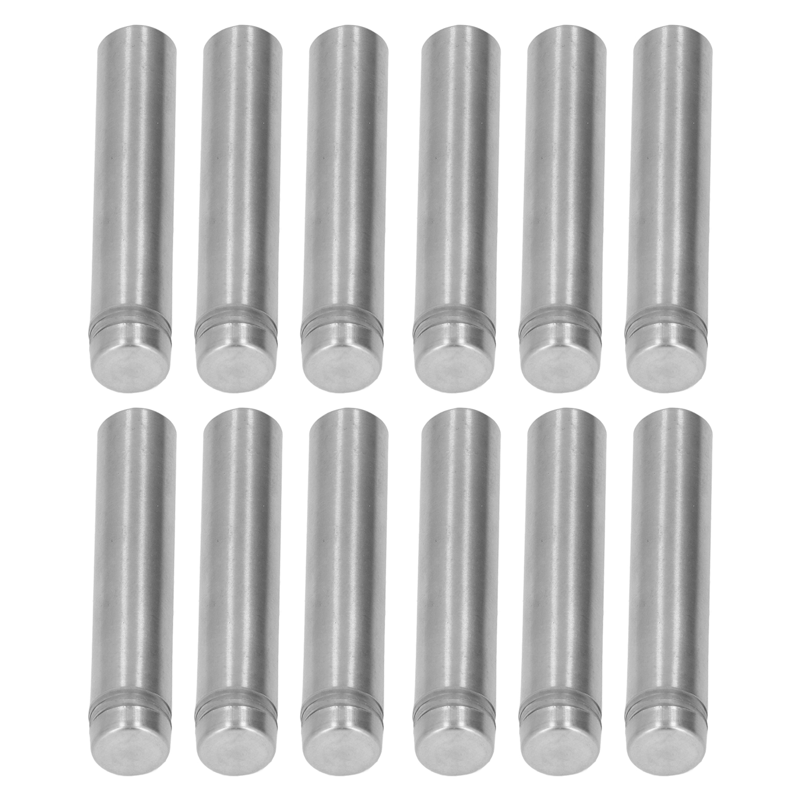 12 Stück Edelstahl-abstandsschrauben 12x60mm Schilderhalter-befestigungsschrauben Mit Wandankern
