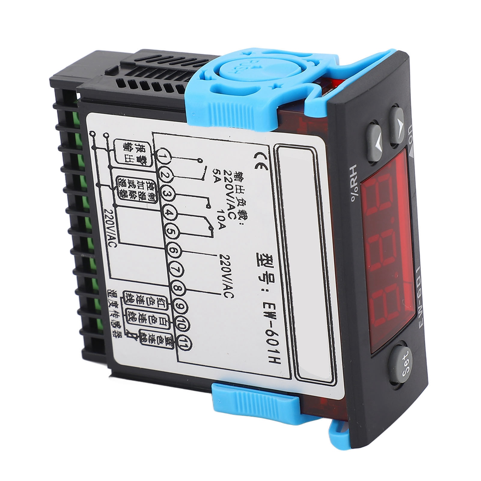 Feuchtigkeitsregler Mit Digitaler Einzelanzeige, Intelligentem Steuerschalter Und Alarmfunktion, Ac220v