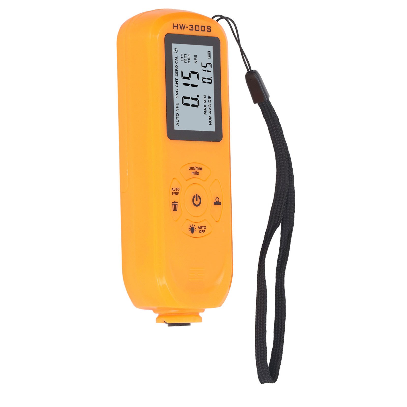 Lackdickenmesser Mit Vertikalem Bildschirm, Hochpräzises Autolackmessgerät Für Gebrauchtwagenkäufer, Orange