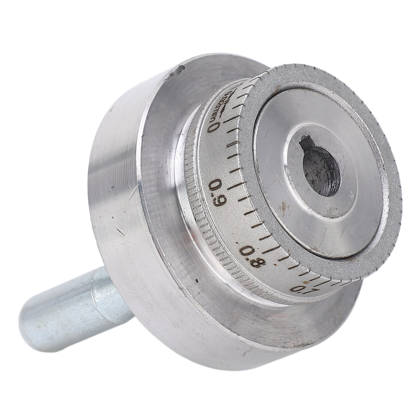 Mini-drehbank-handrad Mit Kurbel, Aluminiumlegierung, 50 Mm (2 Zoll), Skala 0–1 Mm, Kreisgröße