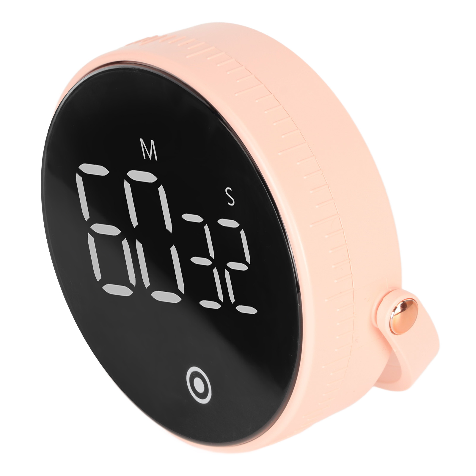 3-zoll-led-digitaltimer, Drehbar, Magnetisch, Geräuscharm, Abs-gehäuse, Silikonknöpfe, Küchentimer, Rosa