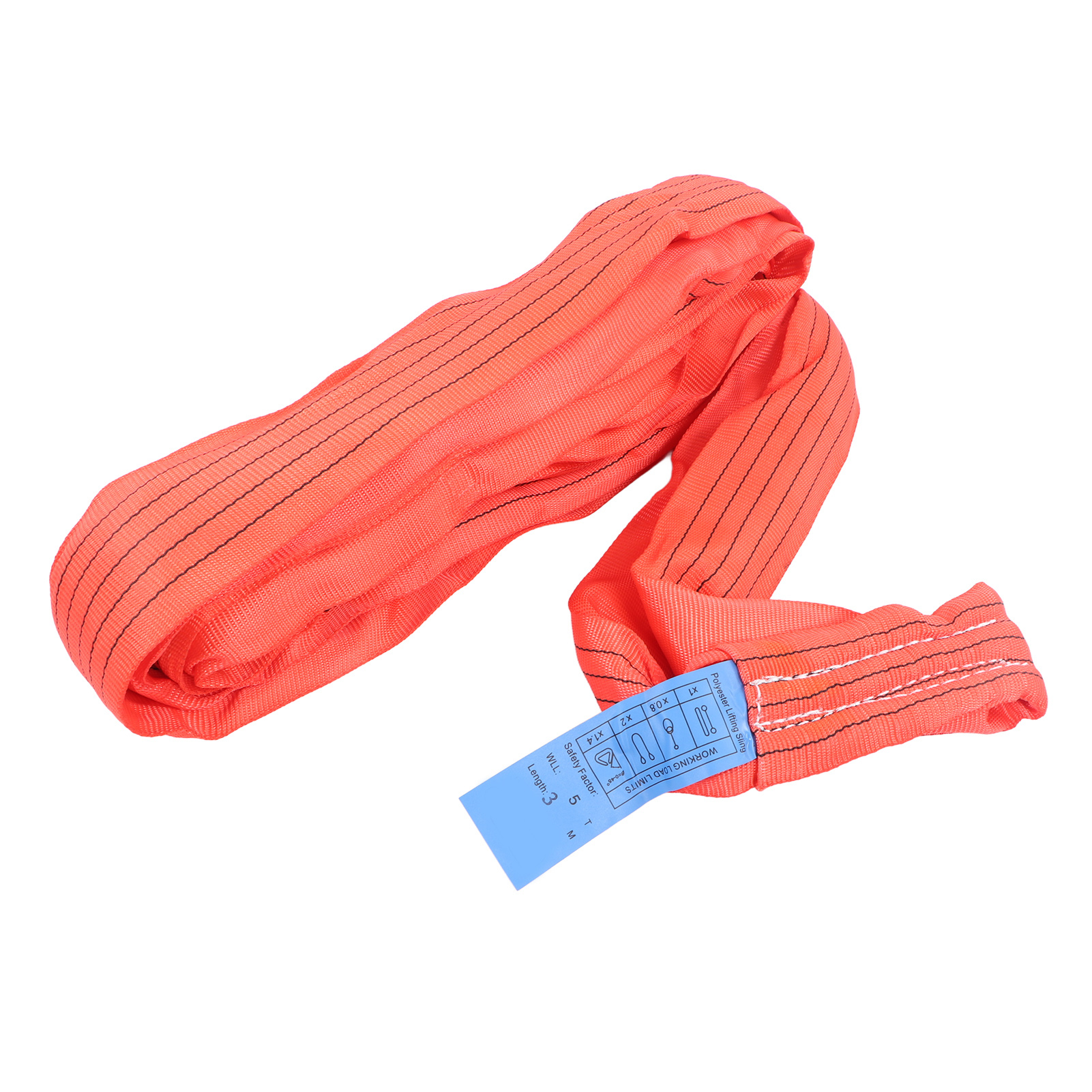 Hebeband 5t 3 Meter Polyester-gurtzeug Rot Für Transport
