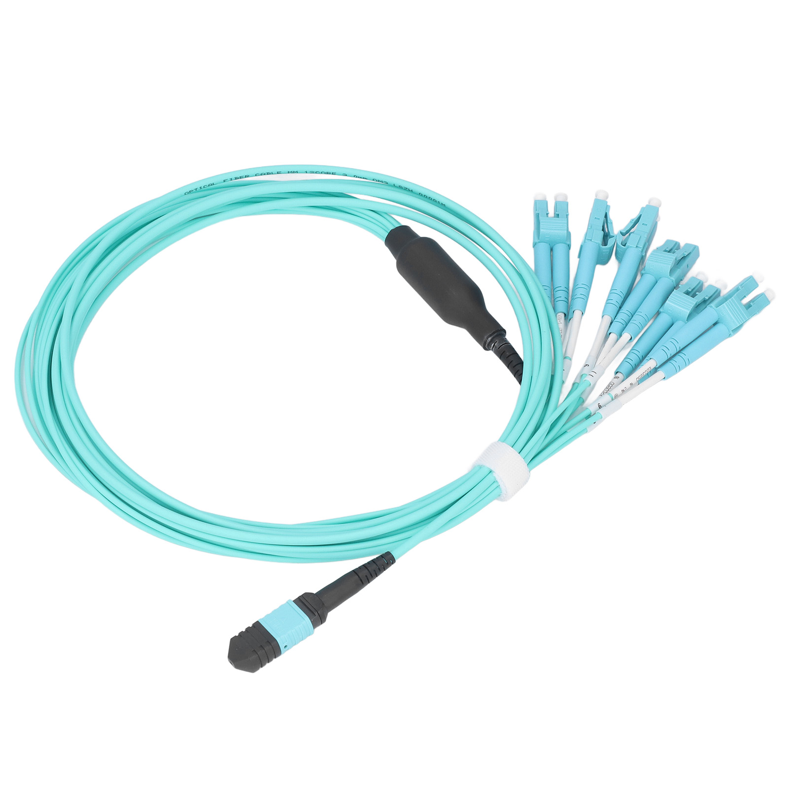 Glasfaser-patchkabel, 12-adrig, 10 Gigabit, Multimode-cluster, Optisches Faser-patchkabel, Mpolc