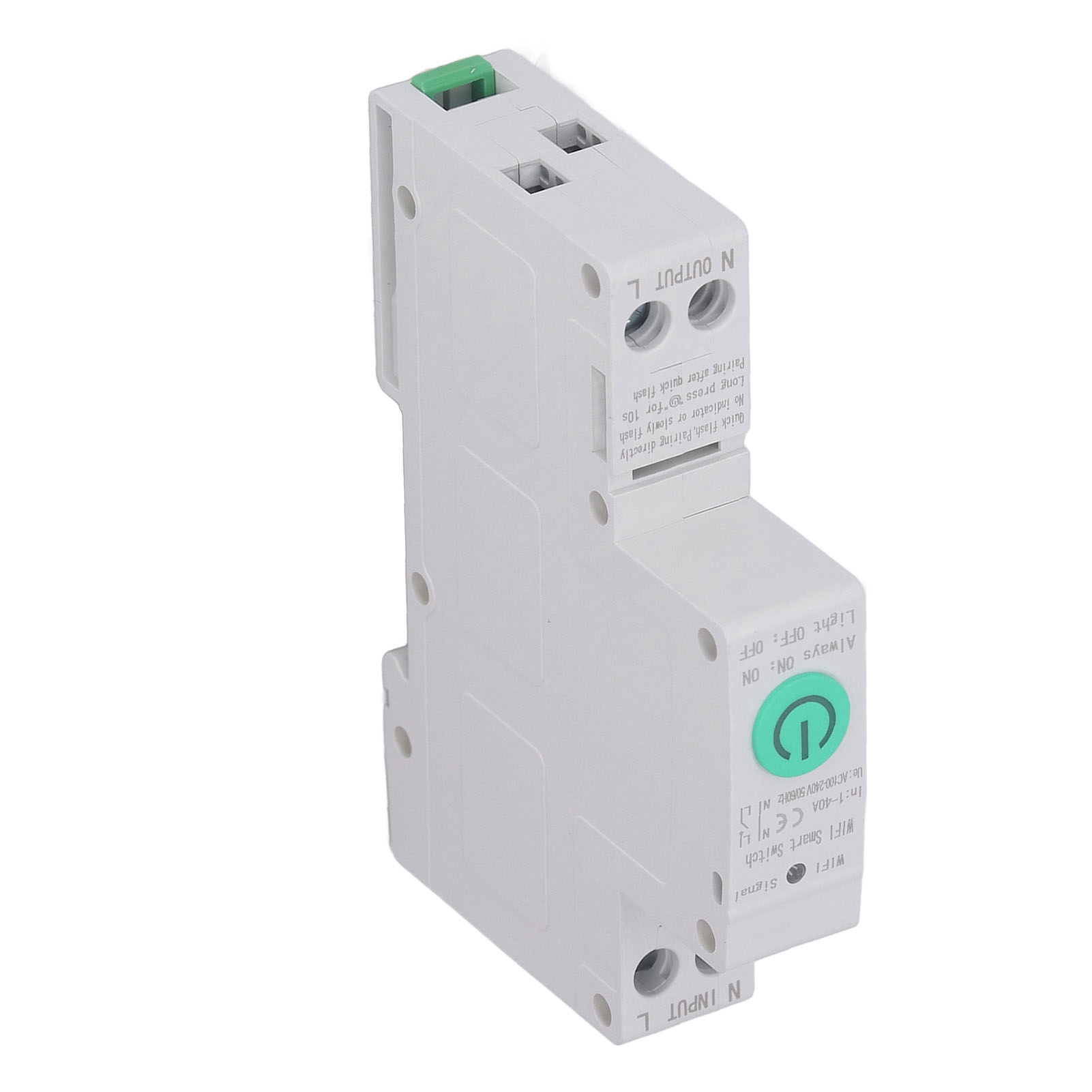 1p 40a Intelligenter Wlan-leistungsschalter Für Tuya-app-fernsteuerung, Leckstrommessung, Luftschalter Ac100–240v