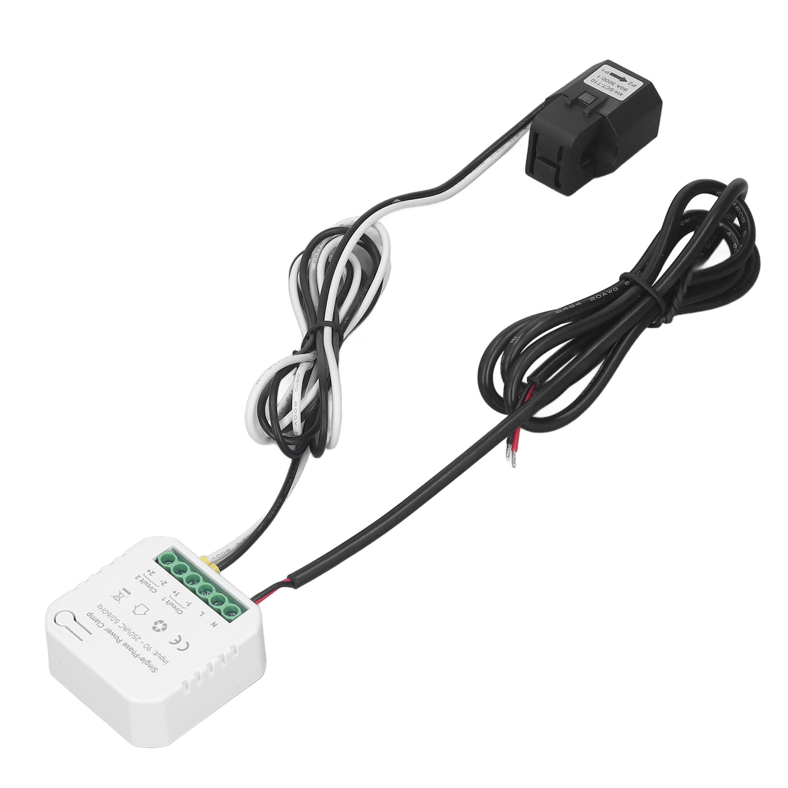Energiemonitor Mit Wlan, Intelligenter Echtzeit-stromverbrauchsüberwachung, App-fernsteuerung, Wlan-energiezähler 90–250 V Ac