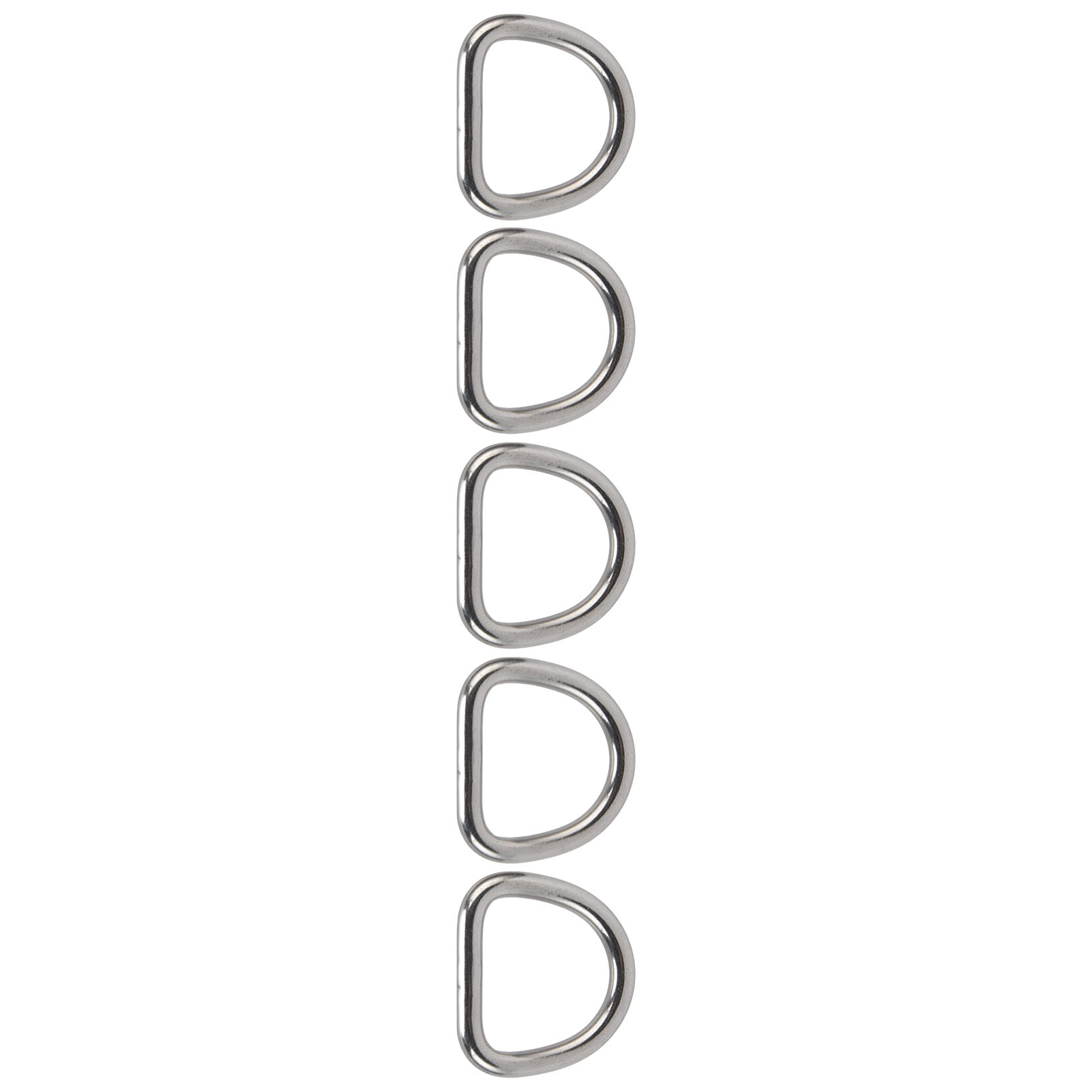 5 Stück D-ringe Aus Nahtlosem, Halbkreisförmigem Edelstahl 316, 6 X 33 X 30 Mm