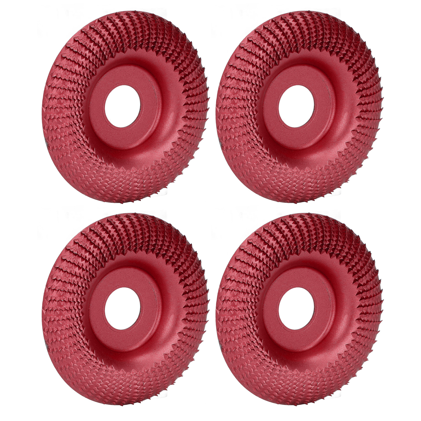 4 Stück Schleifscheiben 16 Mm Edelstahl Schnellbearbeitung Zum Schnitzen, Formen, Schleifen, Polieren Und Polieren, Weinrot