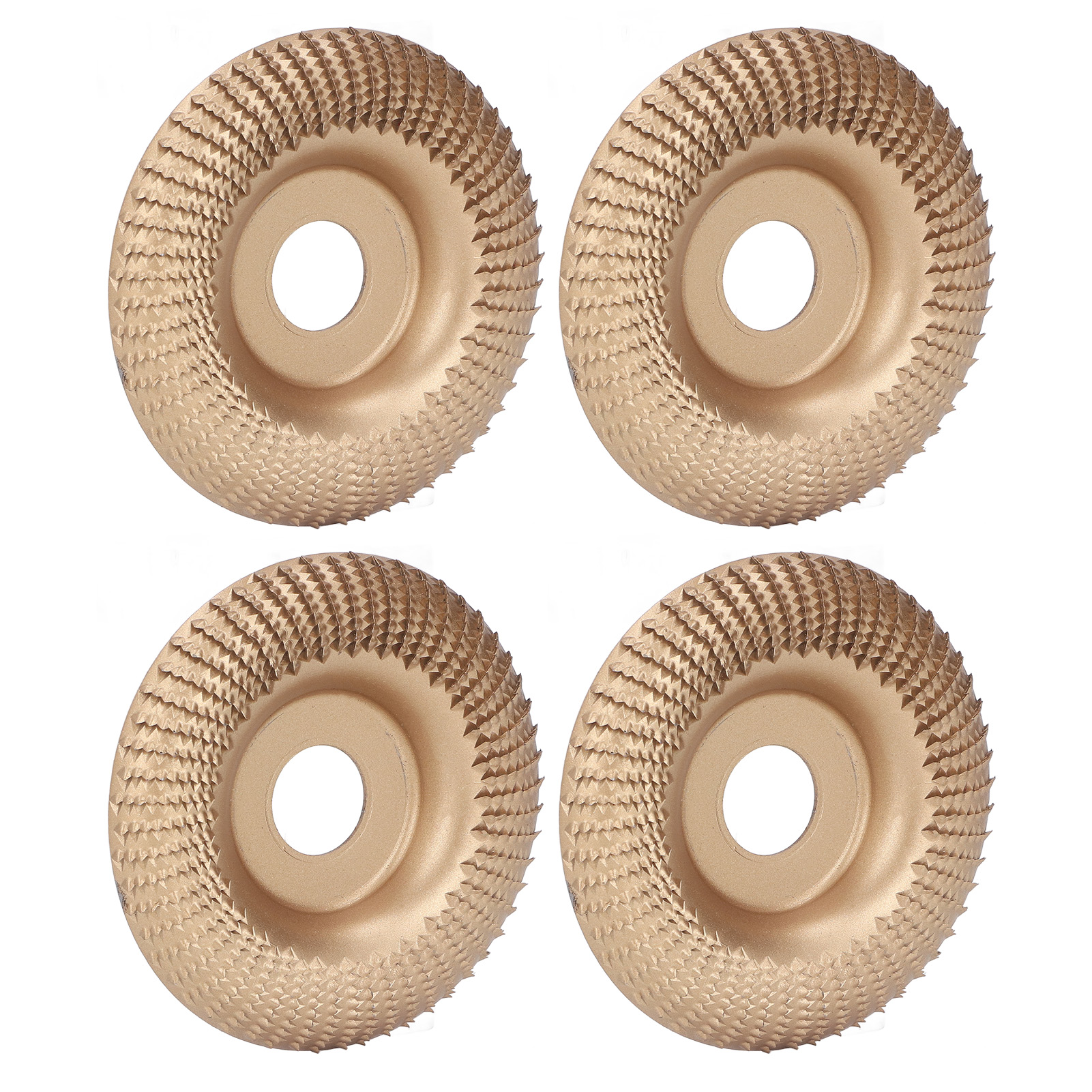 4 Stück Schleifscheiben 16 Mm Edelstahl Schnellbearbeitung Zum Schnitzen, Formen, Schleifen, Polieren Und Polieren Gold
