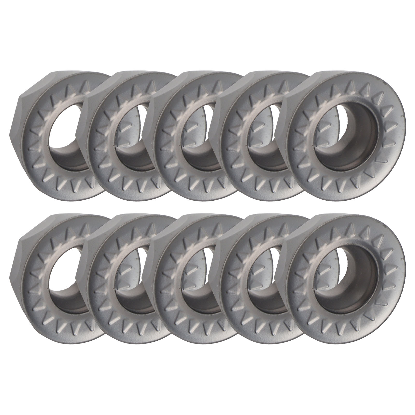 10-teiliges Set Aus Hartmetall-dreheinsätzen Mit Runder Schneide Für Drehmaschinen, Fräsmaschinen Und Cnc-schneidwerkzeuge (rpmt1204moejs)