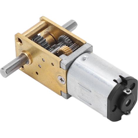 Getriebemotor Mit Drehzahlreduzierung, Doppelter Abtriebswelle, Schneckenmotor, Bürsten, Hohes Drehmoment Für Maschinen, 12 V Gleichstrom, 200 U/min