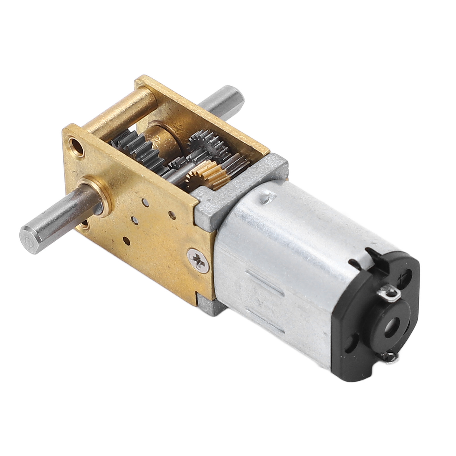 Getriebemotor Mit Drehzahlreduzierung, Doppelter Abtriebswelle, Schneckenmotor Mit Bürsten, Hohes Drehmoment Für Maschinen, Dc 3 V, 30 U/min