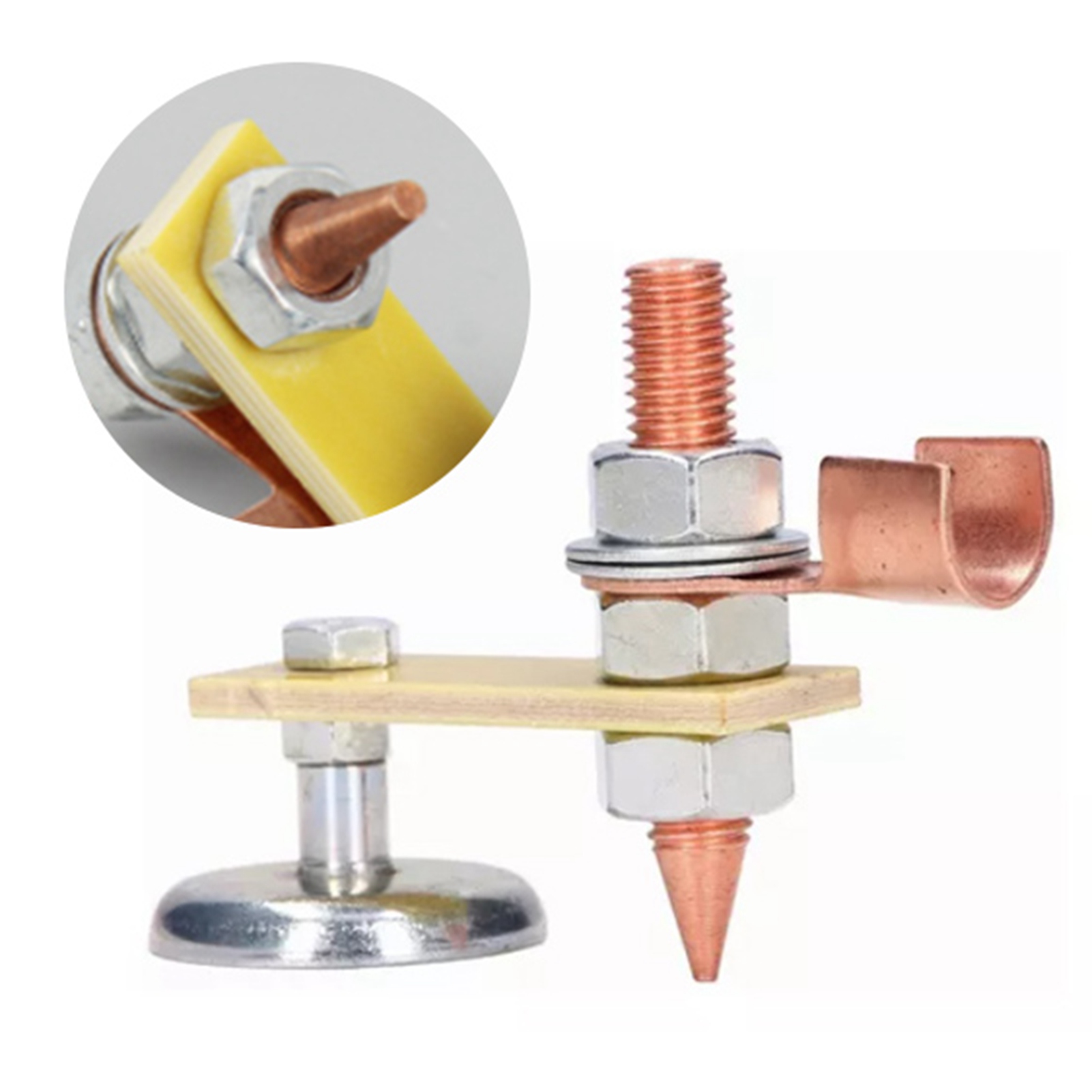Magnetischer Schweißkopf Mit Einem Kopf, Isoliermaterial, Magnetische Schweißhalterung, Masseklemme