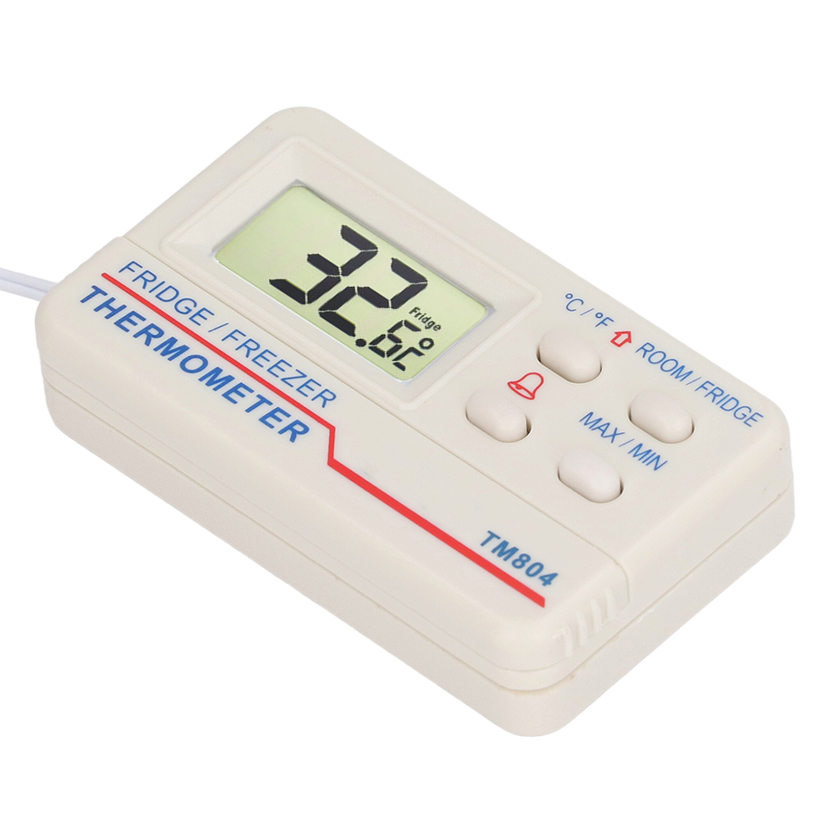 Digitales Kühlschrankthermometer Mit Temperaturanzeige Für Kühl- Und Gefrierschränke, Magnetrückseite Und Alarmfunktion, Innenbereich: -10 °c Bis 50 °c, Außenbereich: -50 °c Bis 70 °c