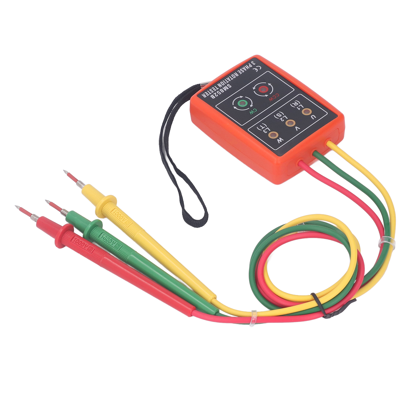 Tragbarer 3-phasen-sequenztester Sm852b Mit Phasenrotationsanzeige Zur Strom- Und Spannungsmessung