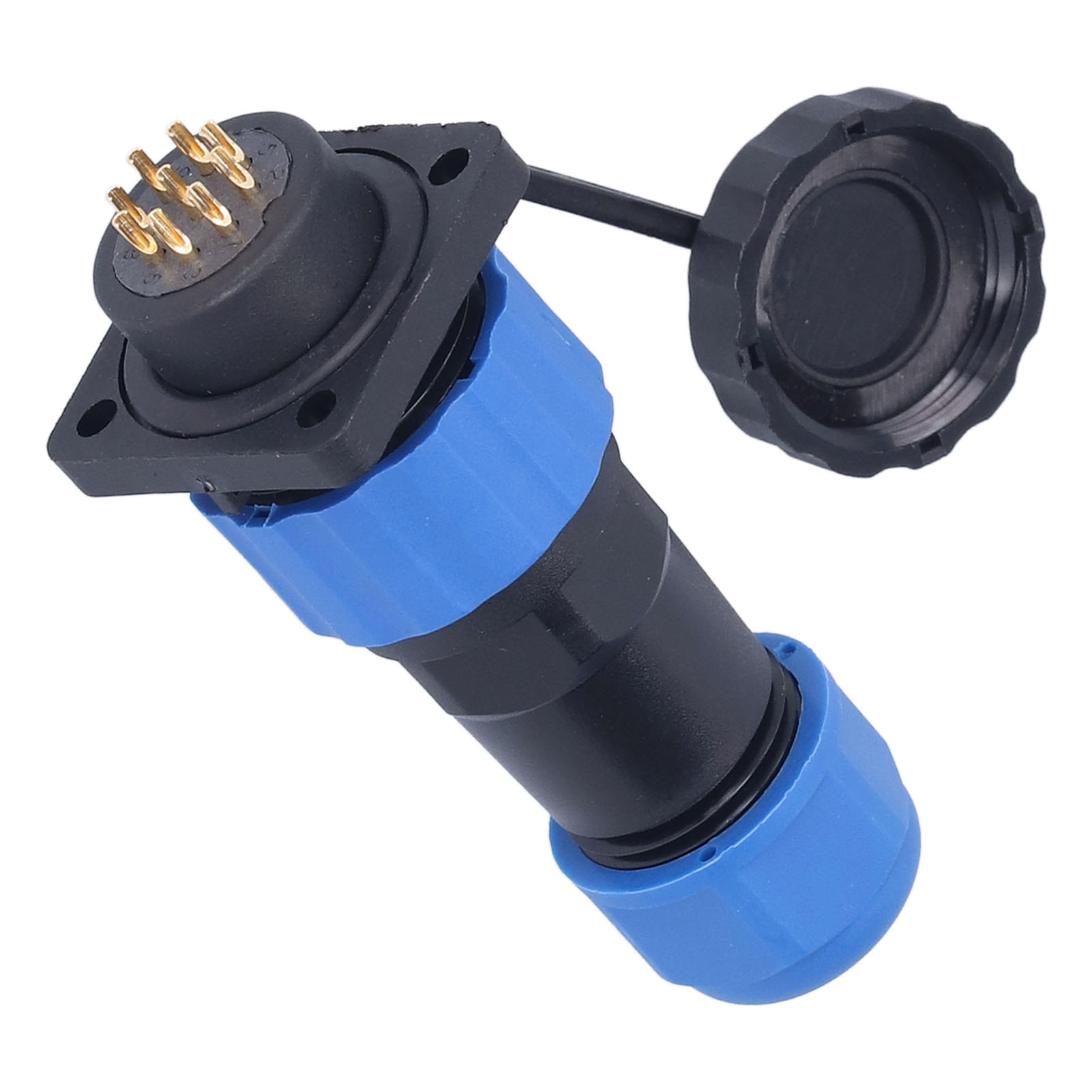 Wasserdichter Quadratischer Stromanschluss Für Luftfahrtanwendungen, Schweiß- Und Industrieadapter, 250 V, 5 A, Sp209-polig