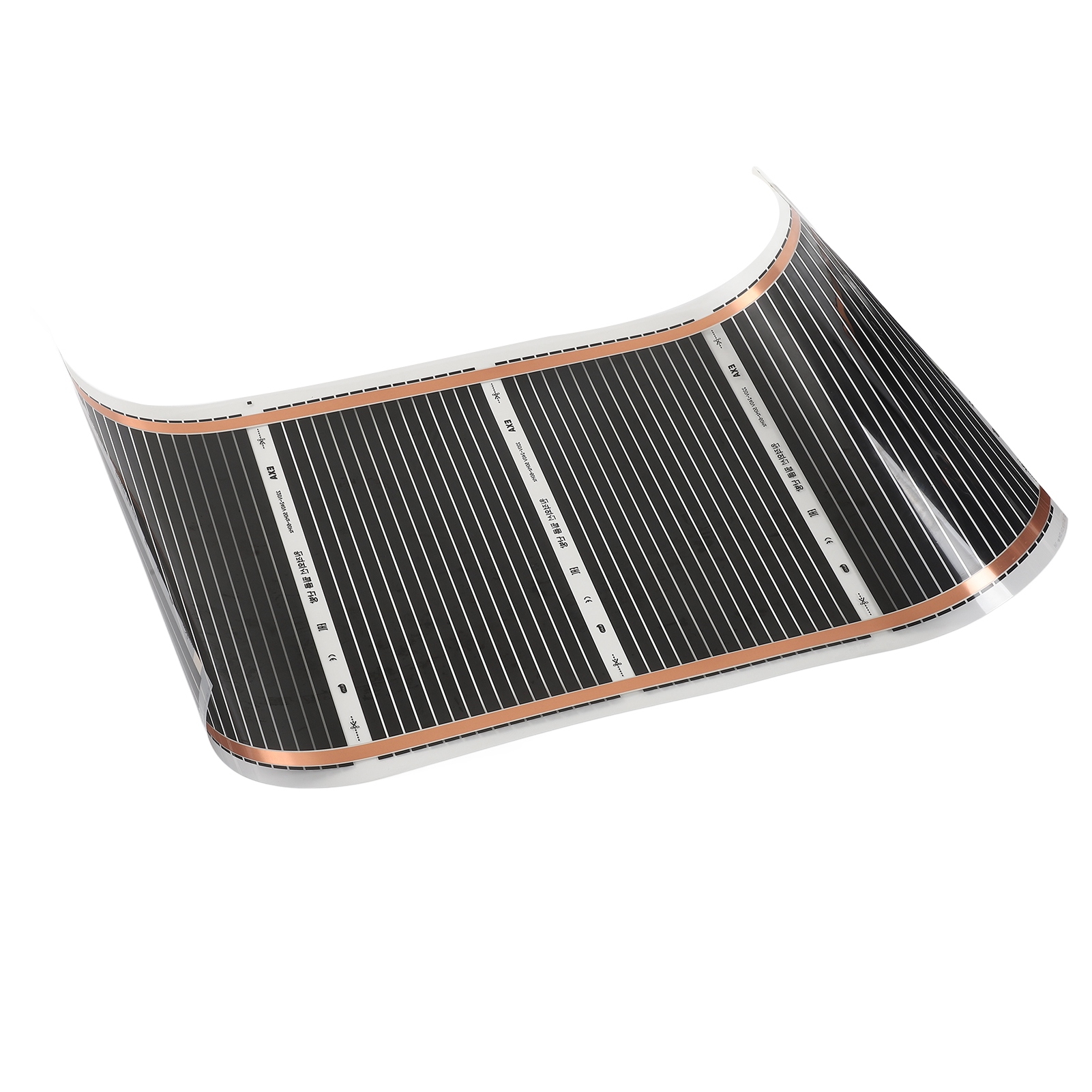 Elektrische Fußbodenheizmatte, Geräuscharm, Gleichmäßige Wärmeverteilung, 220 V, 100 Cm Lang, 60 X 100 Cm