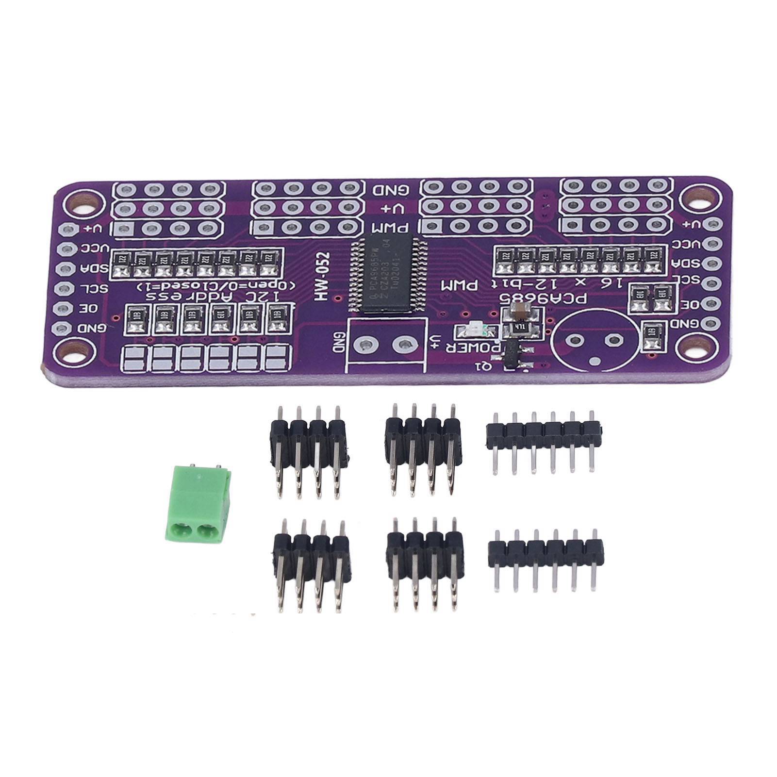 Servomotortreiber-pwm-steuermodul, 16 Kanäle, 12 Bit, Iic, Pca9685-controller Für Diy-projekte