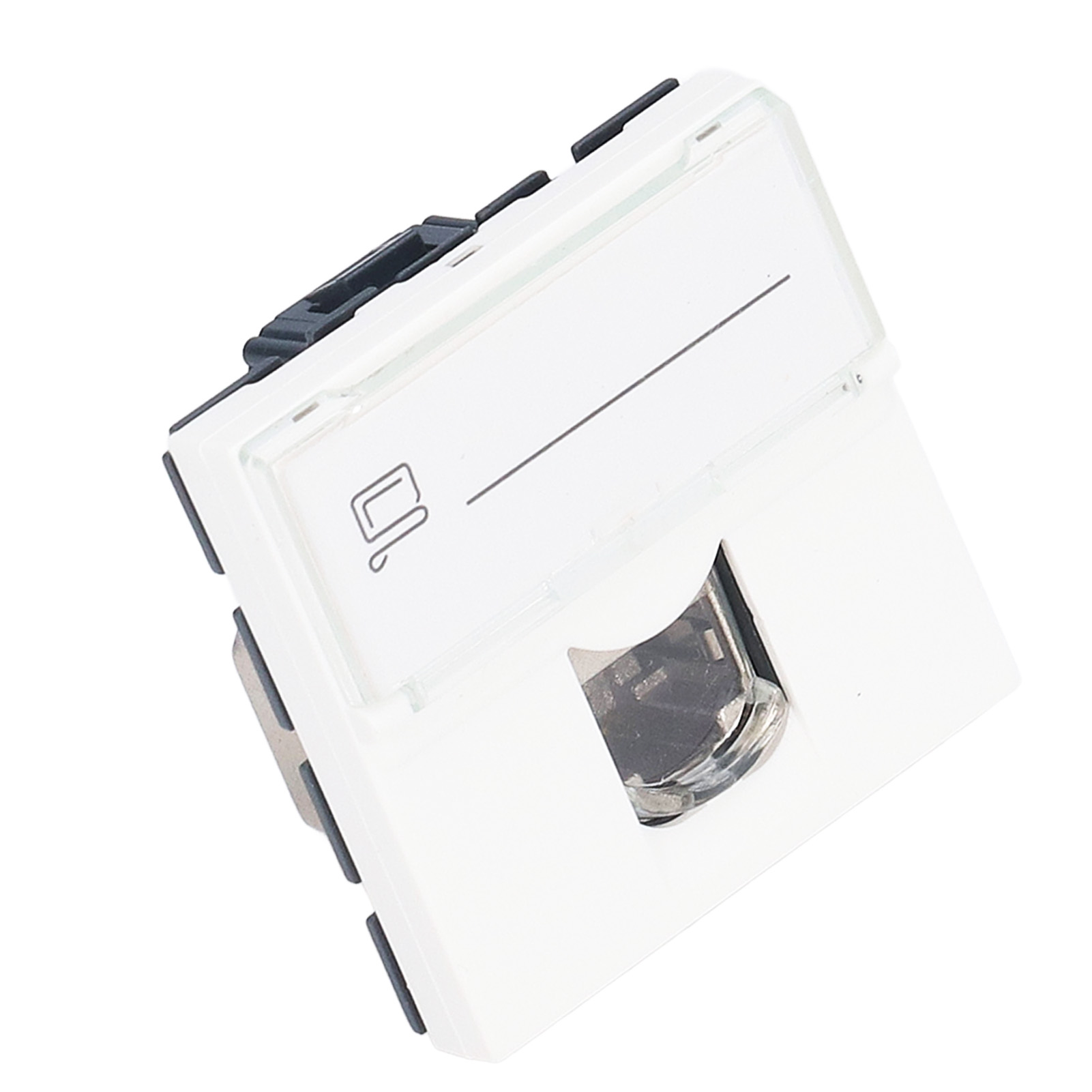 Netzwerkanschlussmodul Cat6a Rj45 Französischer Adapter Geschirmtes Abs-zubehör Für Computer