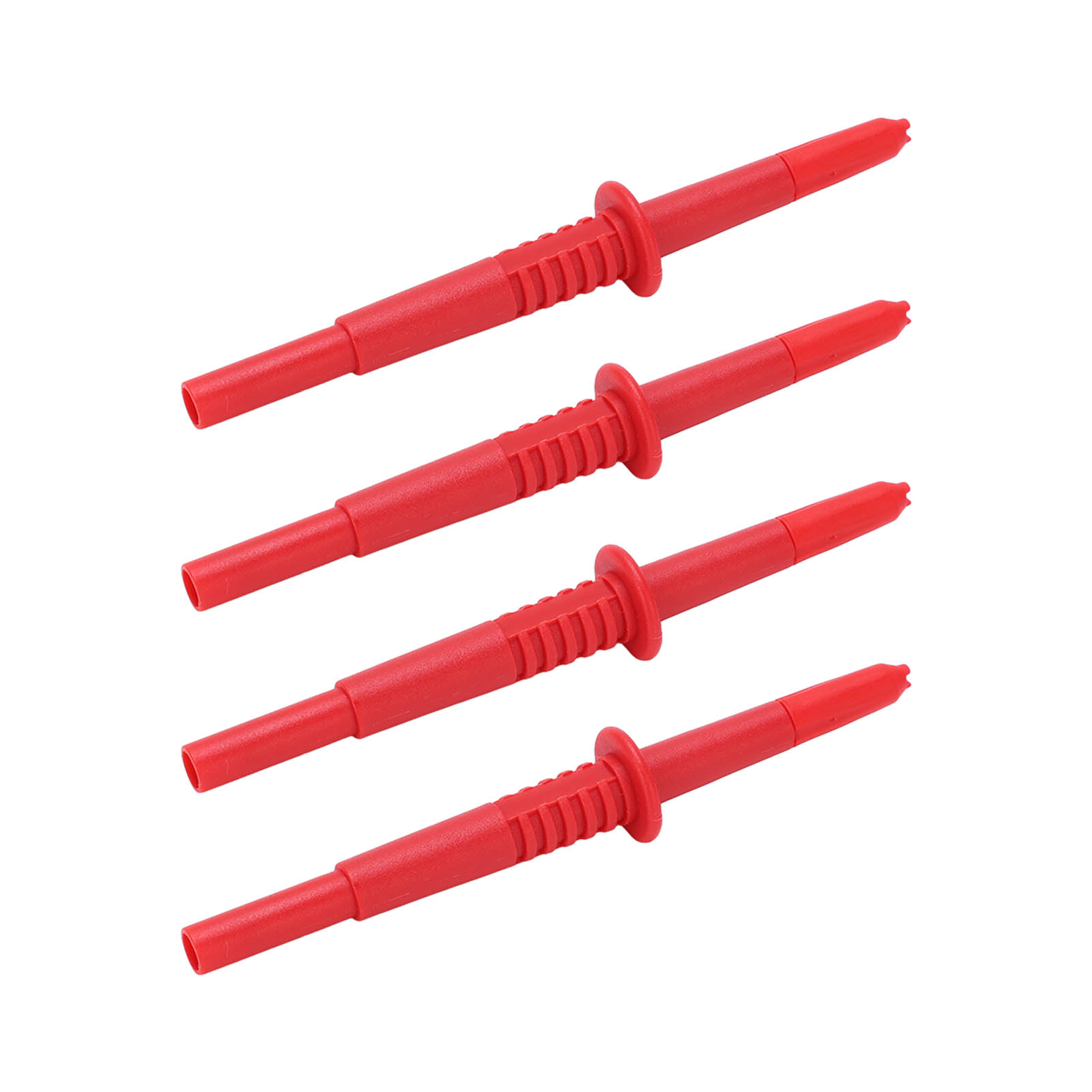 4 Stück Prüfspitzen 4 Mm Bananenstecker, Isolierdraht-durchdringungsspitzen Für Elektrische Prüfungen, Rot