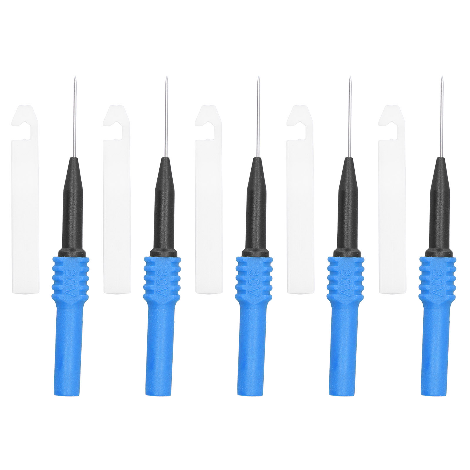 5-teiliges Prüfspitzen-set Mit 0,7 Mm Prüfnadeln Und Schutzhülle Für Multimeter (blau)