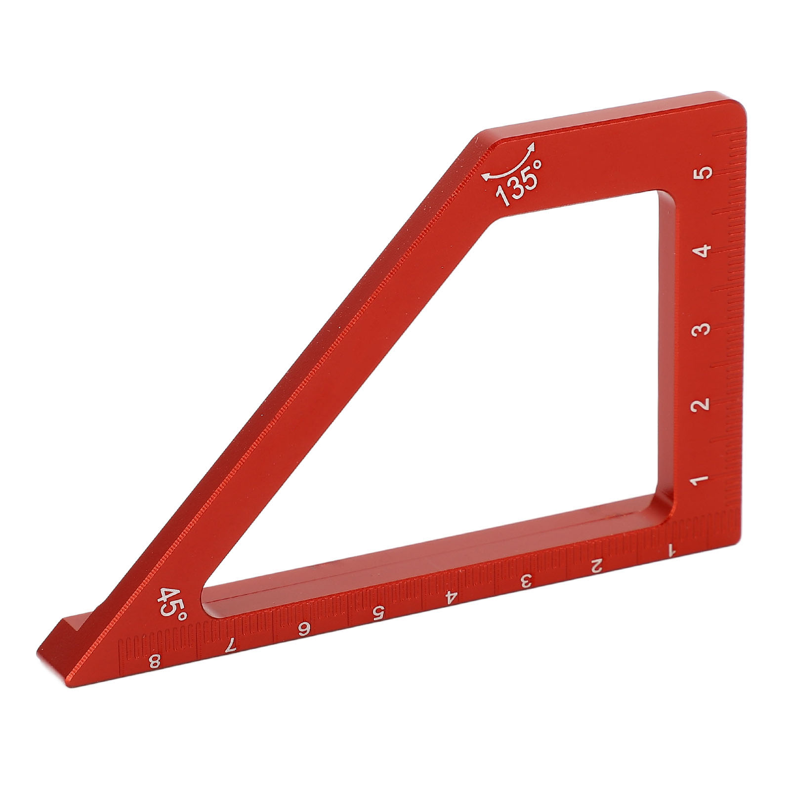 Holzbearbeitungslineal, Metrische Skala, Aluminiumlegierung, 45°/90°-trapezform, Anreiß- Und Messwerkzeug