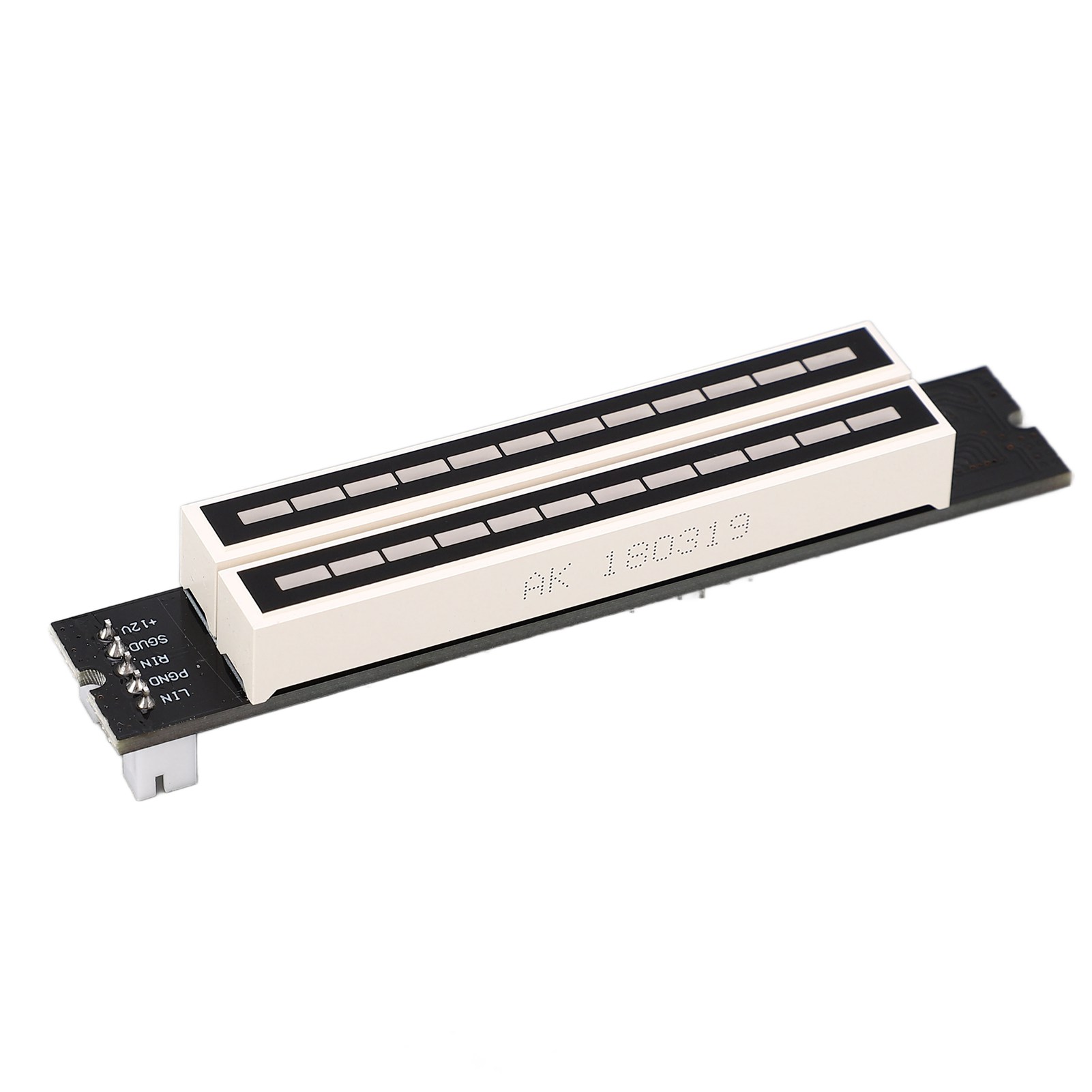 Led-musik-audio-spektrum-modul, 12 Bit, Dual-track, 7 Grüne, 2 Orangefarbene, 3 Rote Leds, Musikpegelanzeige, Dc 7–12 V