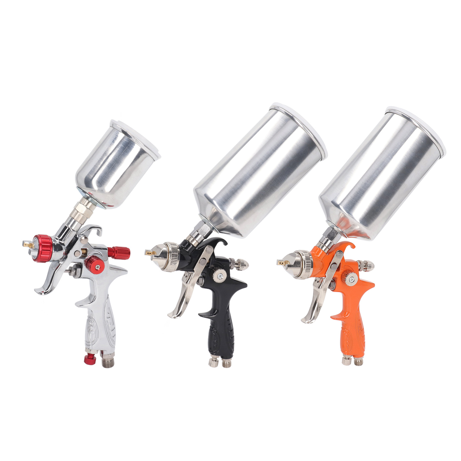 1/4-zoll-druckluft-spritzpistolen-set Mit Hoher Zerstäubung Für Autolacke, Grundierungen Und Beschichtungen (2,5–3,5 Bar)