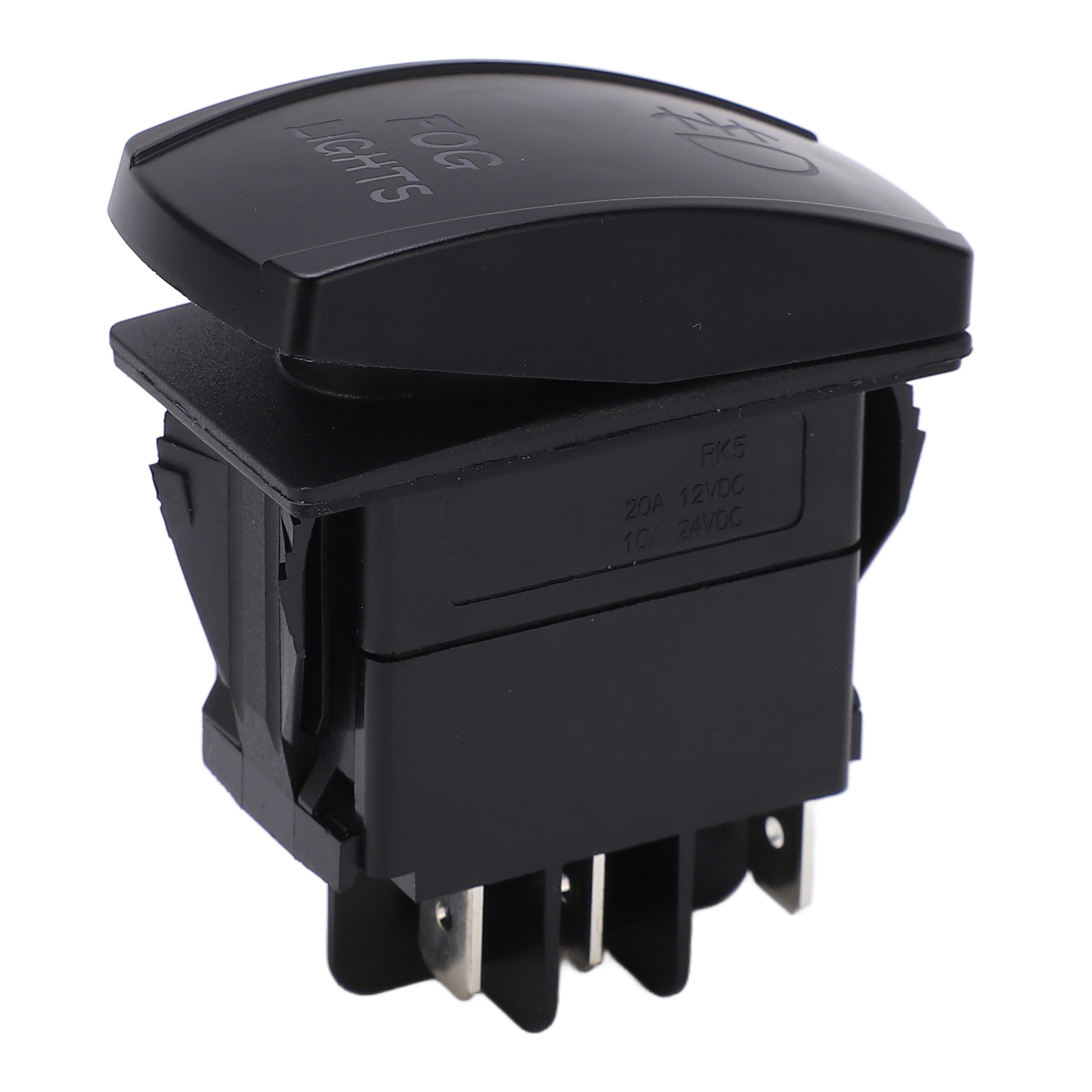 Nebelscheinwerfer-wippschalter, 5-polig, Ein/aus, Led-licht, Dc 12 V/24 V, -40 °c Bis 85 °c, Abs-lichtleistenschalter Für Boote, Lkws Und Yachten