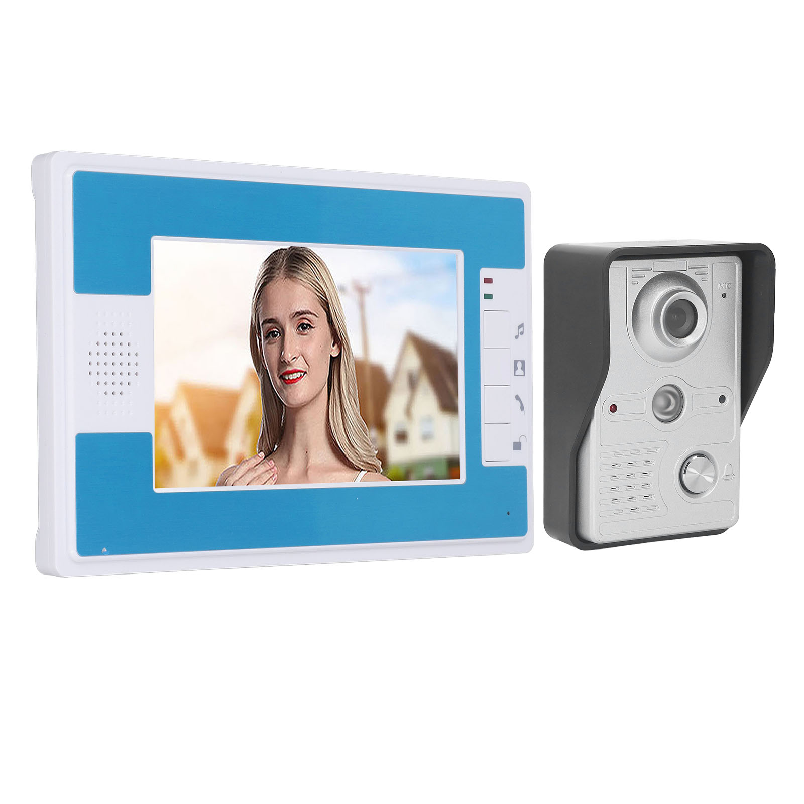 Video-türsprechanlage Für Smart Homes, Inklusive Überwachungssystem Und Kamera, 110–240 V Wechselstrom, Eu-stecker