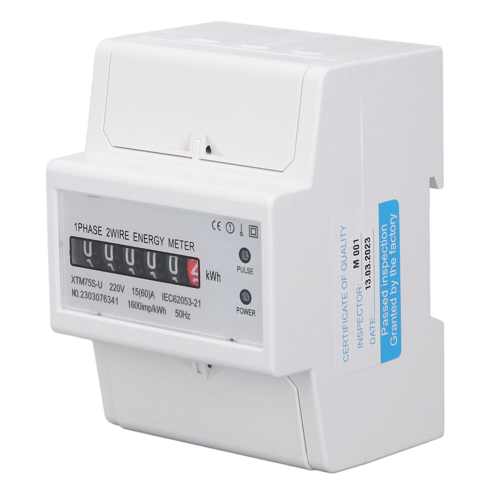 Dc220v Einphasen-energiezähler Mit Digitalanzeige, 4-polig, 35-mm-schienenmontage
