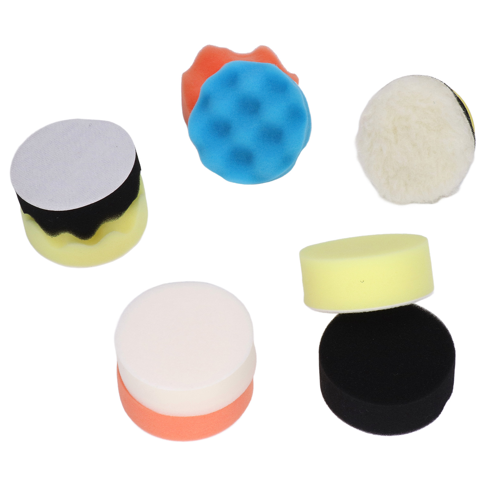 11-teiliges Polierpad-set, Schaumstoff-polierpad Für Autos, Bohrmaschinen, Zum Polieren, Wachsen, Versiegeln Und Glätten, 7,6 Cm (3 Zoll)