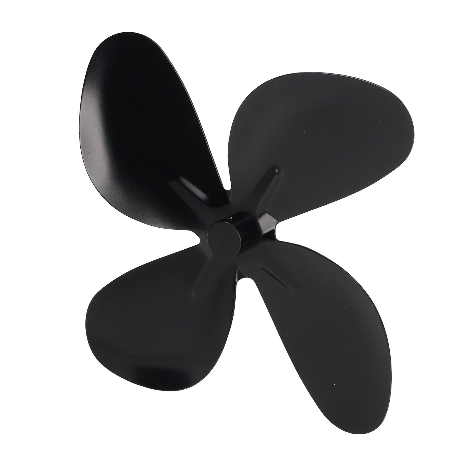 Ofenlüfterflügel Aus Hochtemperaturbeständiger Aluminiumlegierung, Schwarz, Ersatzflügel Für Kaminlüfter, 4 Flügel