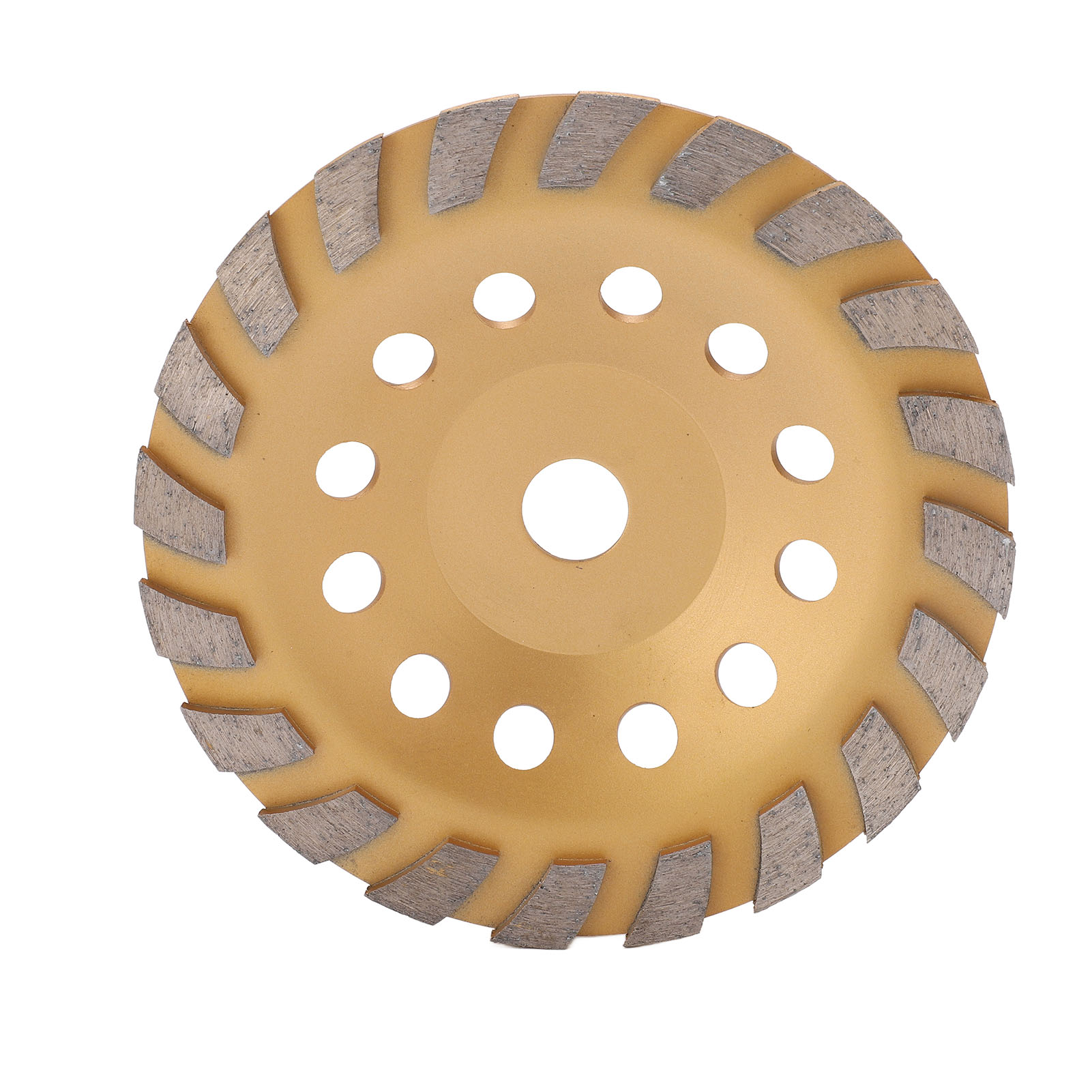 Diamant-schleifscheibe Turbo Row, Rostbeständig, Leichtgängig, Mit Unterlegscheibe, Innendurchmesser 22 Mm, Gold, 180 Mm