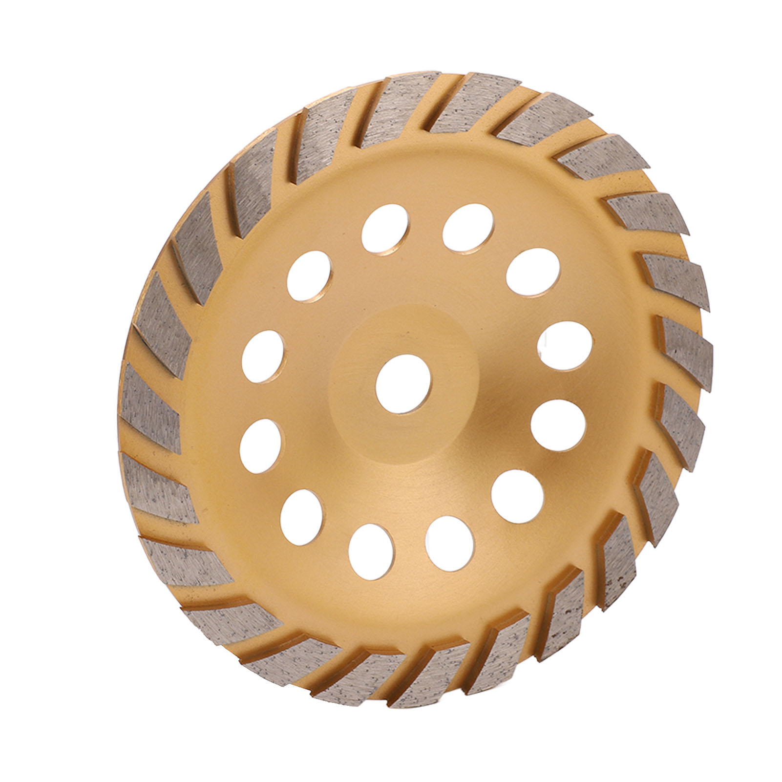 Diamant-schleifscheibe Turbo Row, Rostbeständig, Leichtgängig, Mit Unterlegscheibe, Innendurchmesser 22 Mm, Gold, 230 Mm
