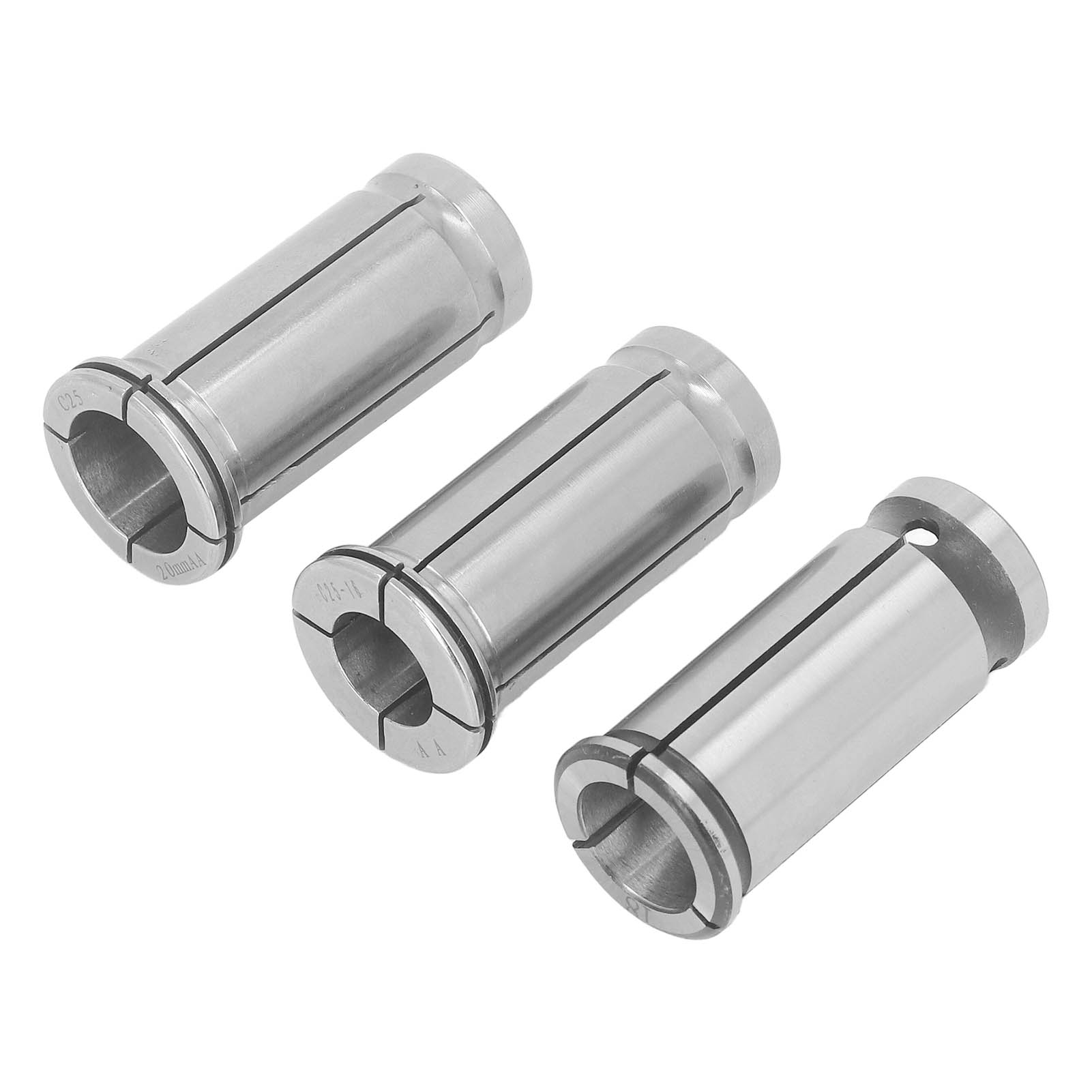 3 Stück C25 Spannzangen Aus Hochkohlenstoffhaltigem Stahl, 16 Mm, 18 Mm, 20 Mm, Gerader Schaft, Zum Bohren Und Gravieren