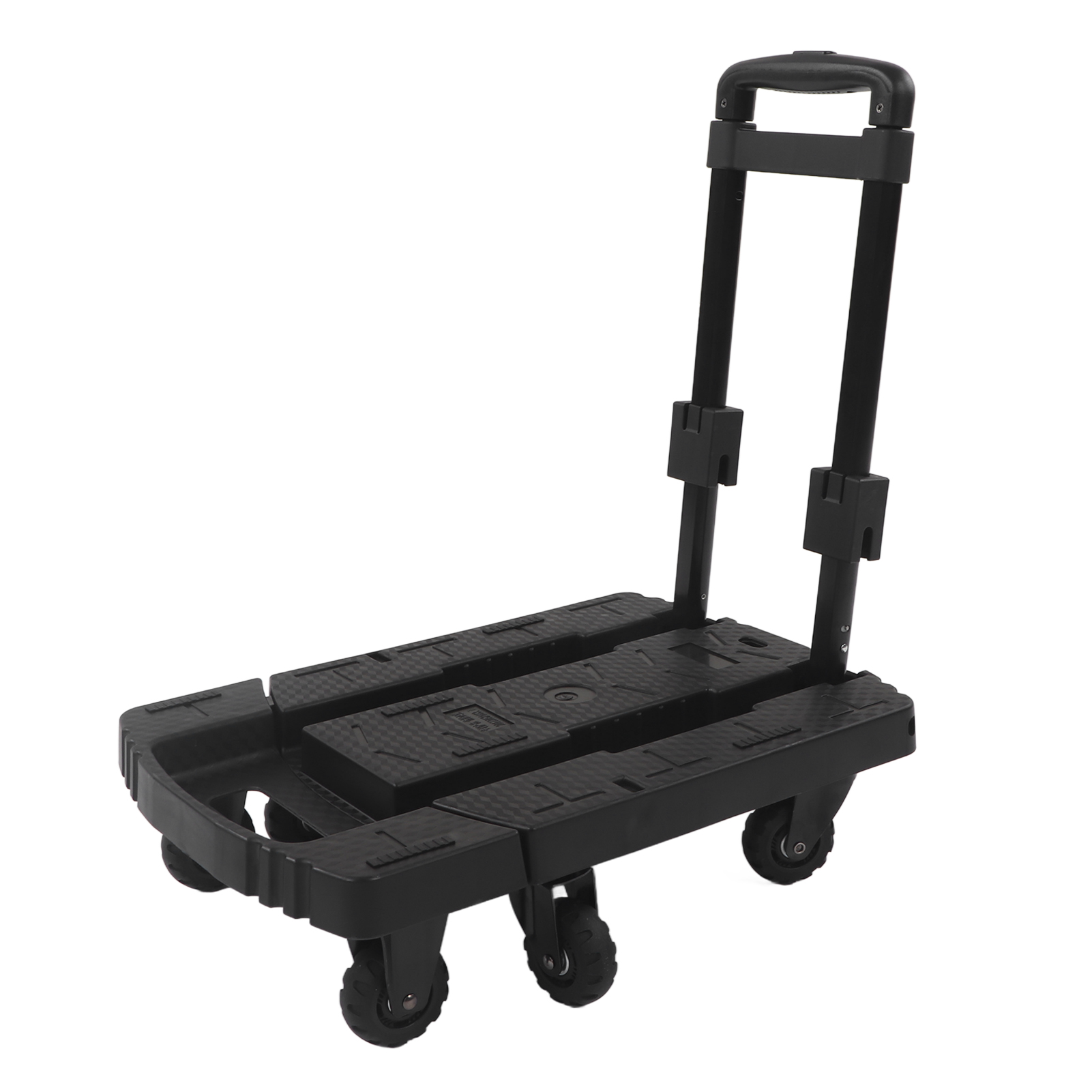 Klappbarer Handwagen, 200 Kg Tragkraft, Robuster Transportwagen Mit 4 Um 360° Drehbaren Rädern Für Flughafentransfers