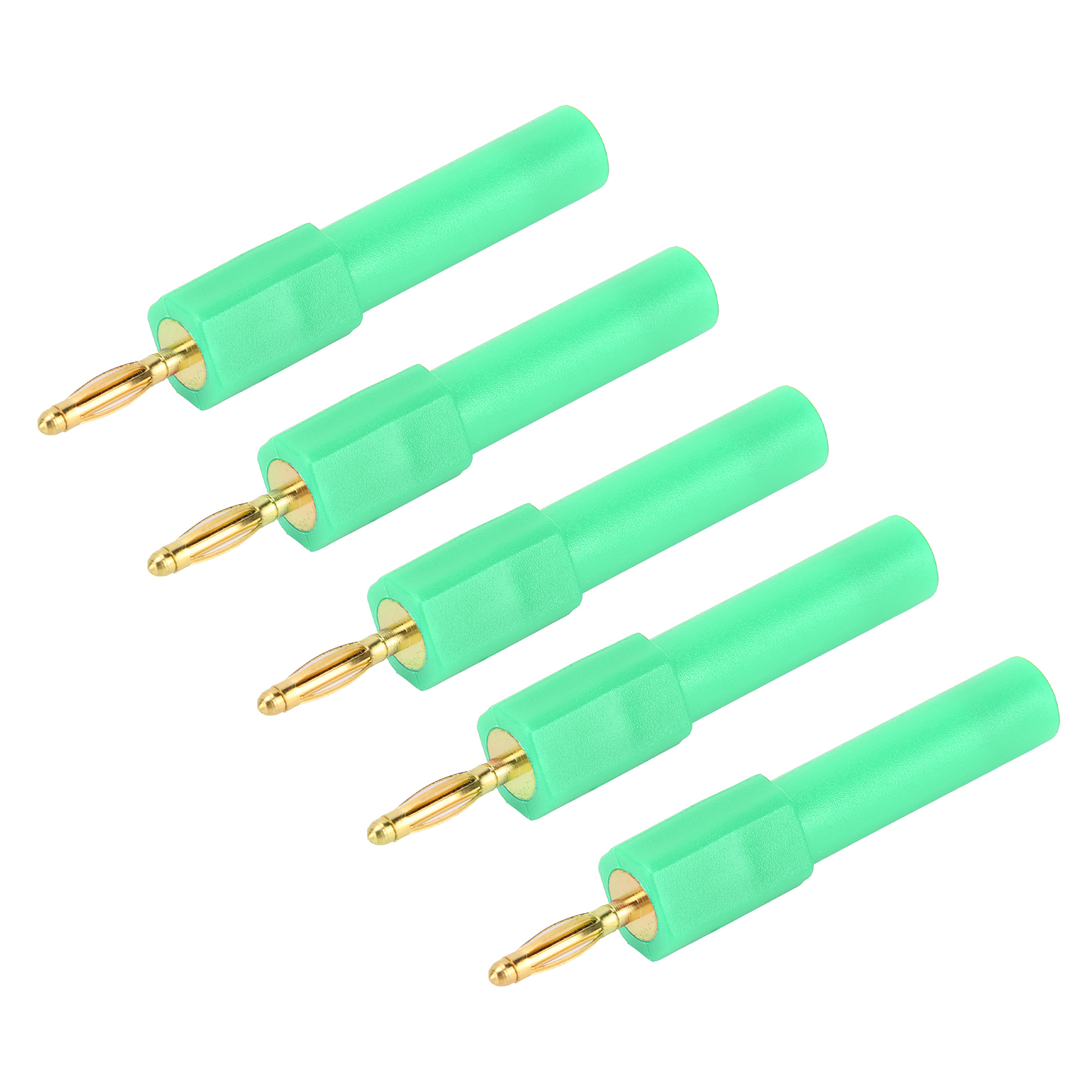 5 Stück Bananenstecker-adapter, Starke Verbindung, Gute Leitfähigkeit, 2 Mm Auf 4 Mm, Grün