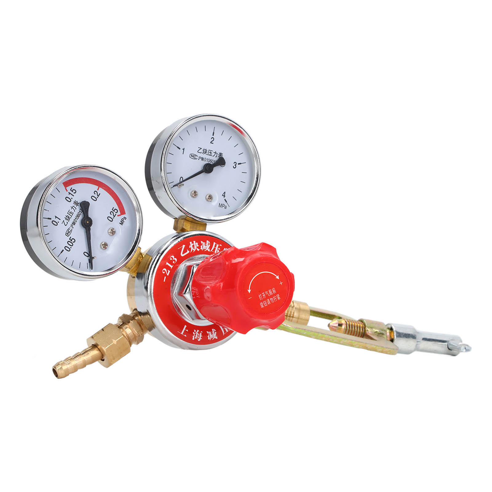 Acetylen-druckminderungsventil-set, Messing-manometer, Rückzündungsschutz, Acetylen-manometer, Druckminderer