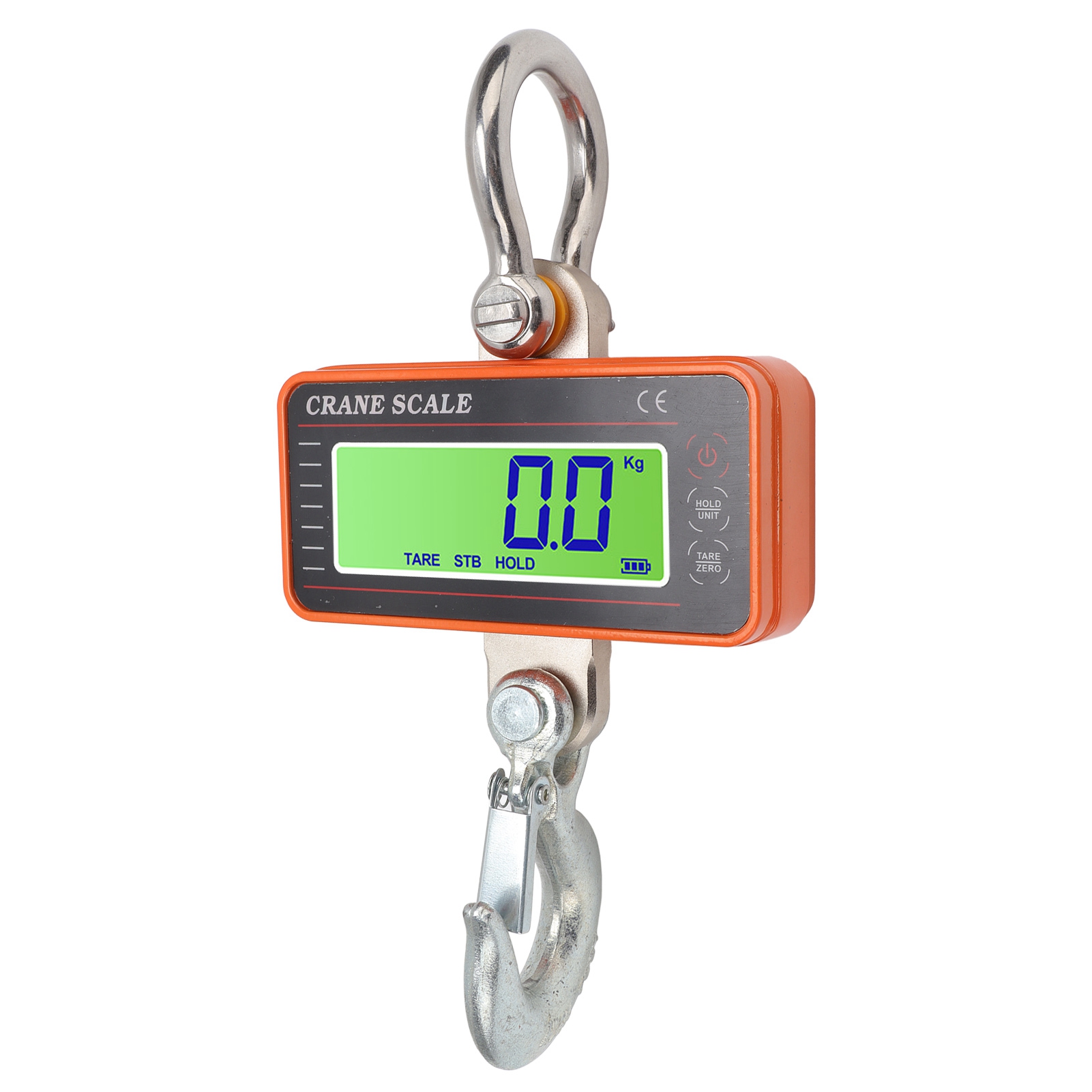 Digitale Kranwaage 1500 Kg / 3000 Lb, Elektronische Industrie-schwerlast-hängewaage Mit Fernbedienung Und Led-anzeige, Orange